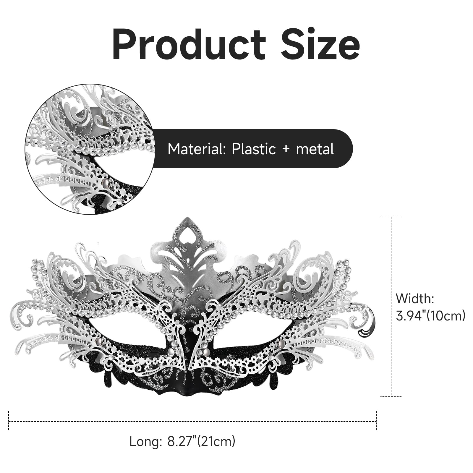 Oidea Masquerade Mask for Women - Image 3