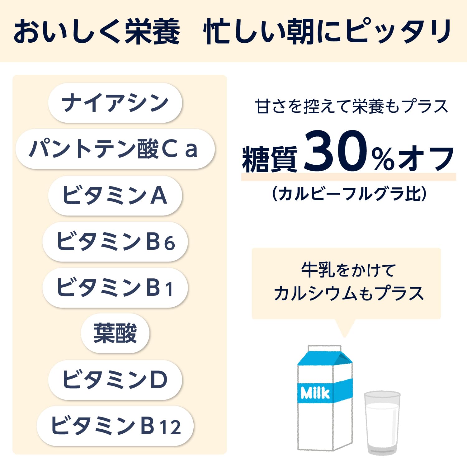 Amazon.co.jp: by Amazon カルビー フルグラ 糖質オフ 【フルグラ比30