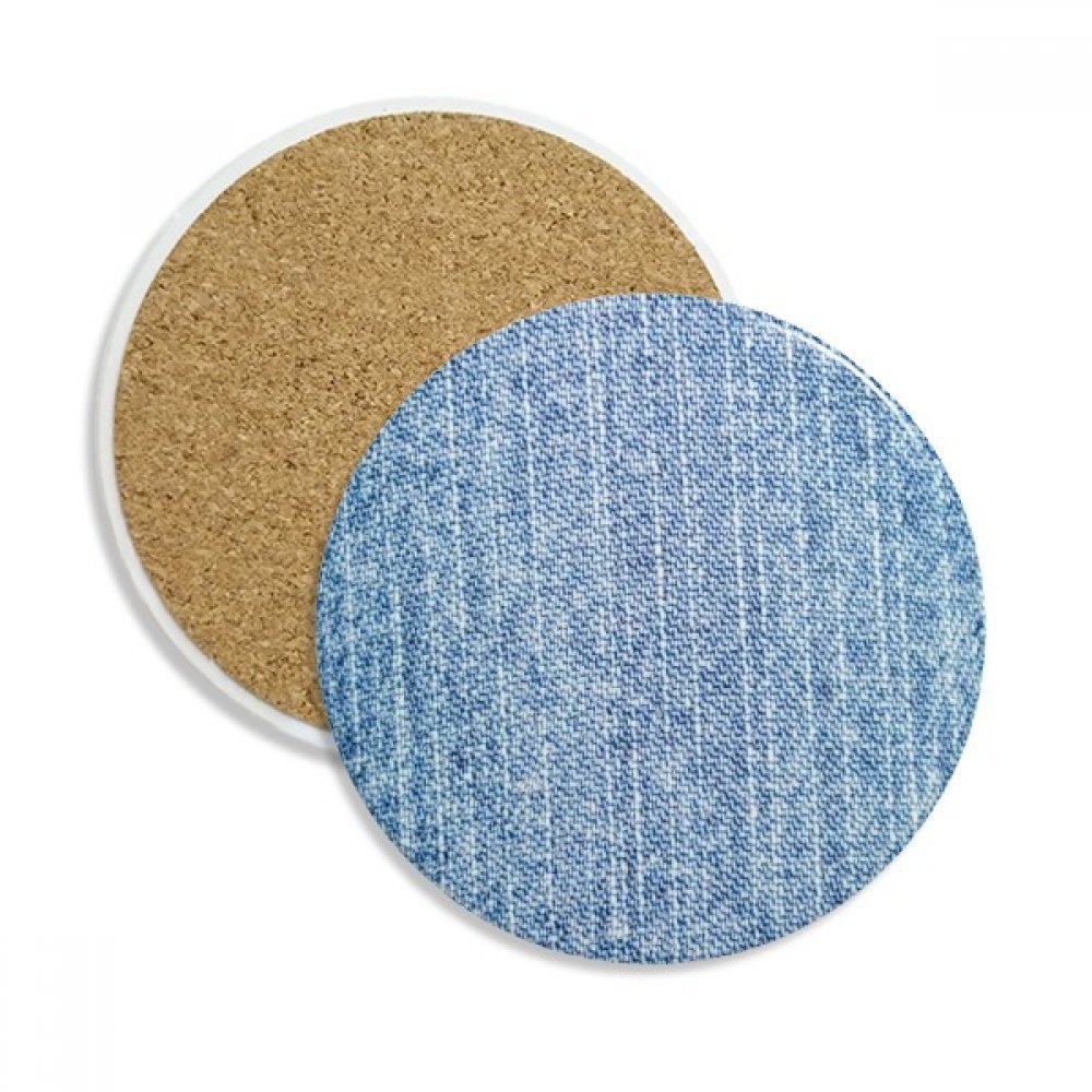 Dessous de verre céramique denim de qualité supérieure avec doublure textile