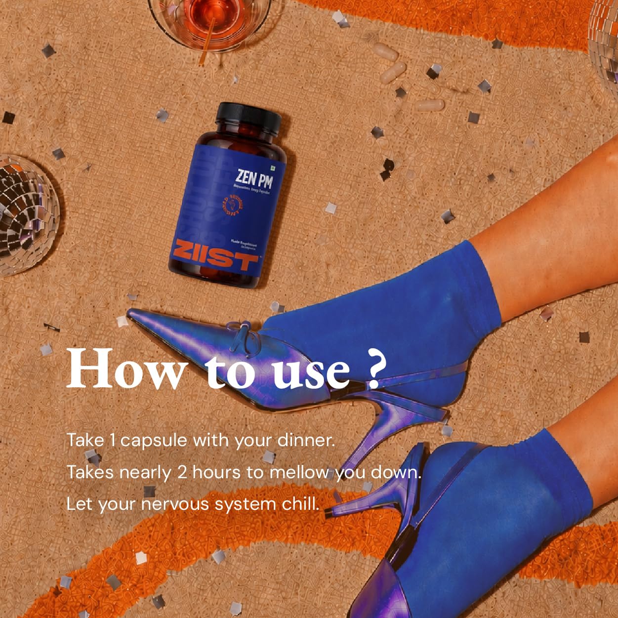 ZEN PM Sleep Recovery Supplement | High Absorption Magnesium Glycinate 600mg with 200mg Inositol | Supports Deep Sleep, Muscle Recovery & Nerve Health | Shut Up & Sleep |60 Vegetarian Capsules — Amazon image 3