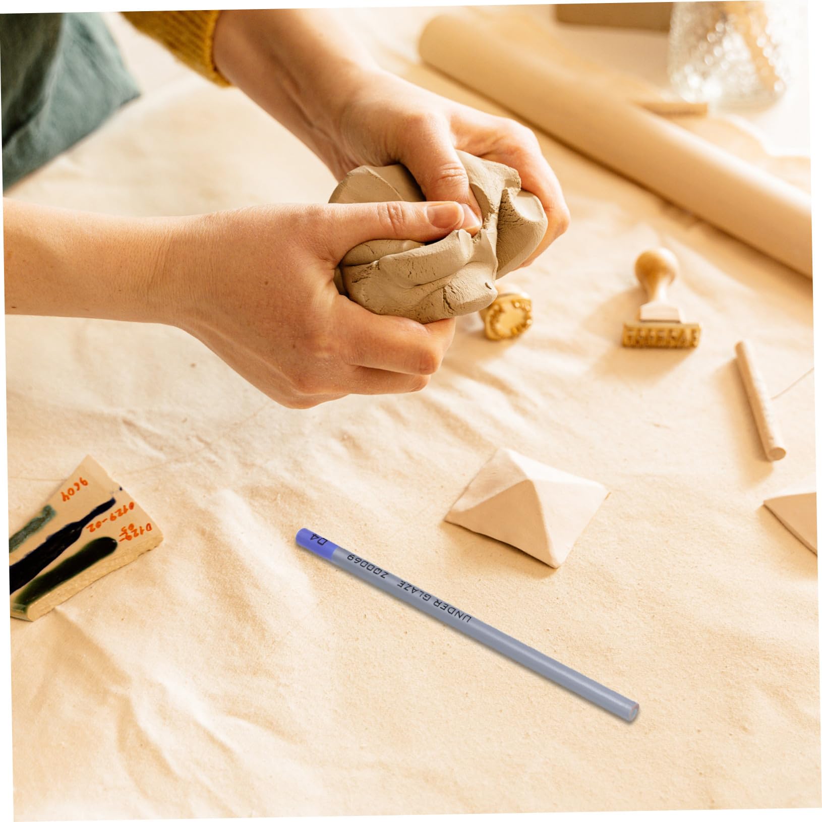 NUOBESTY Ołówek Do Detali Podszkliwnych Markery Ceramiczne Kredki Kredowe Podszkliwne Pisaki Do Konturowania Rysowania Kredki Ceramiczne Kalkomanie Podszkliwne Ceramiki