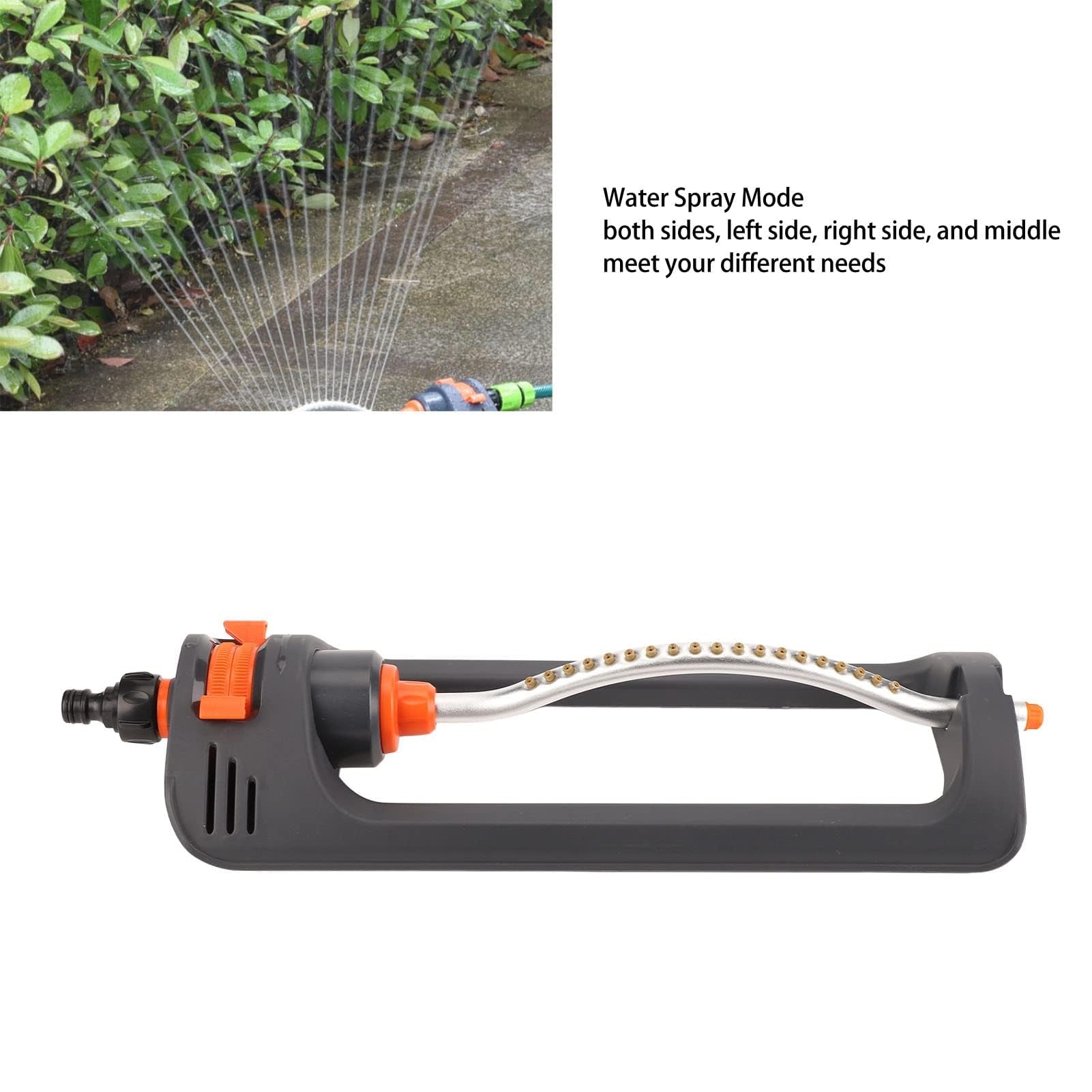 Irrigatore Oscillante Automatico per Prato, 19 Fori 4 Modalità, Irrigazione Giardino Domestico Agricola
