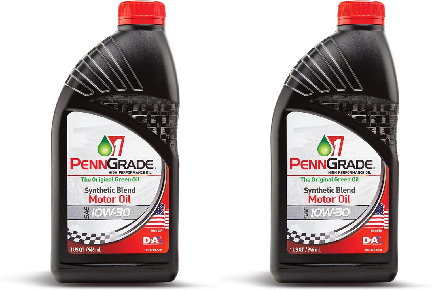 PENN GRADE 1, 71506, Synthetic Blend High Performance Oil SAE 10W-30, 1 Quart (Pack of 2)