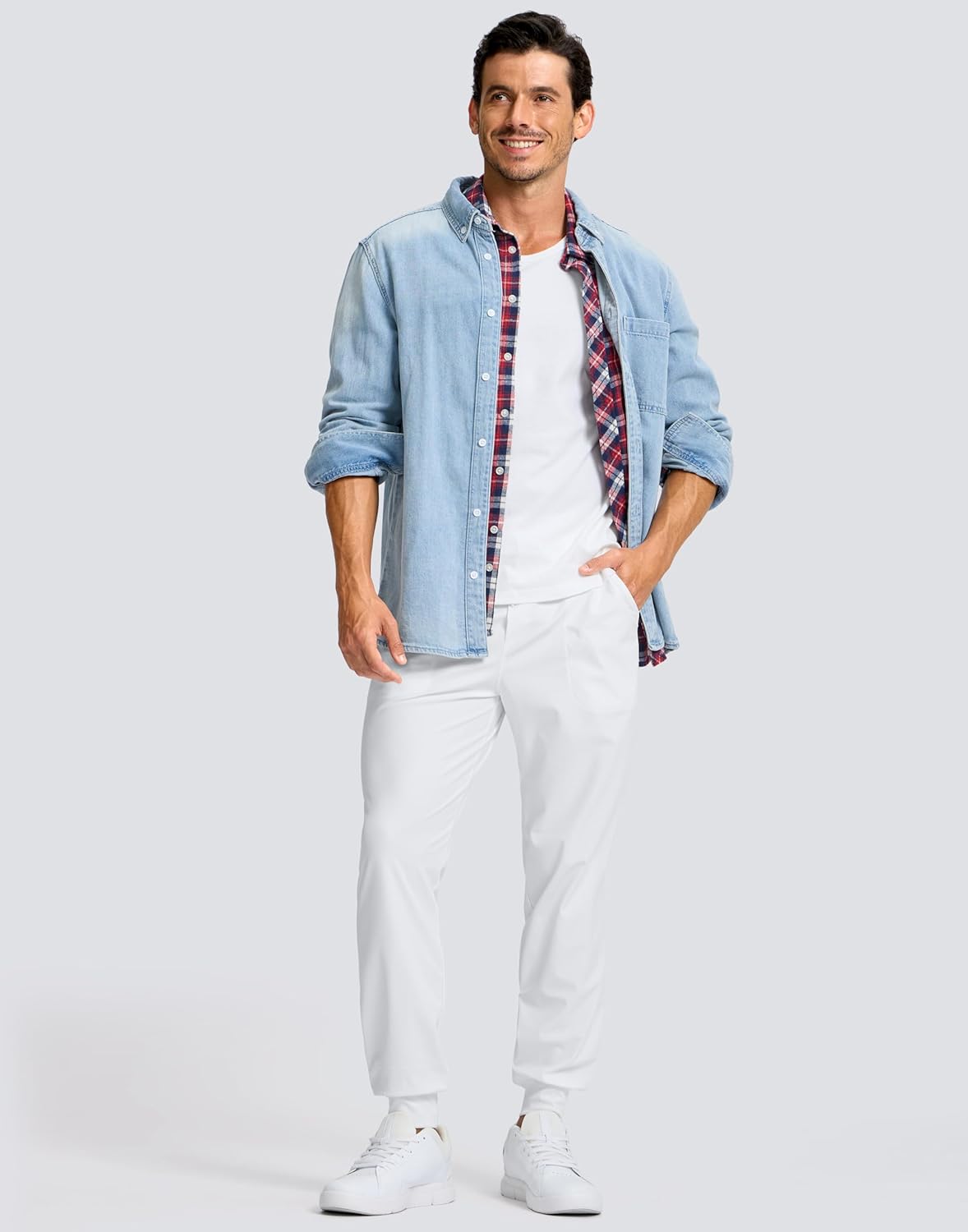 Soothfeel Joggers for Men Golf Joggers Pants with Pockets Slim Fit Casual Comfy Pants Lightweight Athletic Workout Sweatpants - Image 3