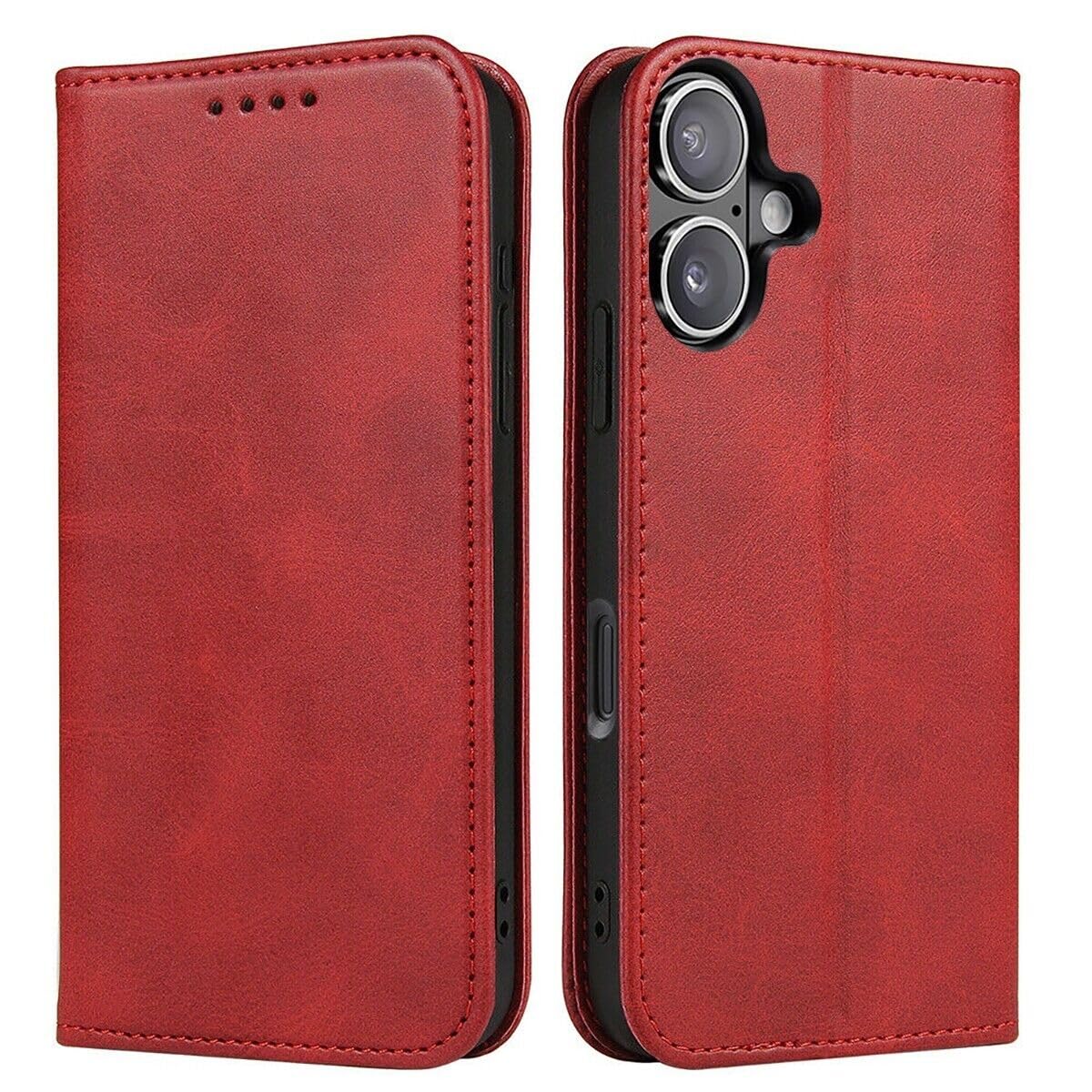 Mixroom - Custodia Cover Case a Libro Rosa per iPhone 16 con Stand in Ecopelle Chiusura Magnetica Formato Portafoglio Parte Interna in TPU Morbida con Bordi Piatti Mixroom - Custodia Cover Case a Libro Rosa per iPhone 16 con Stand in Ecopelle Chiusura Magnetica Formato Portafoglio Parte Interna in TPU Morbida con Bordi Piatti