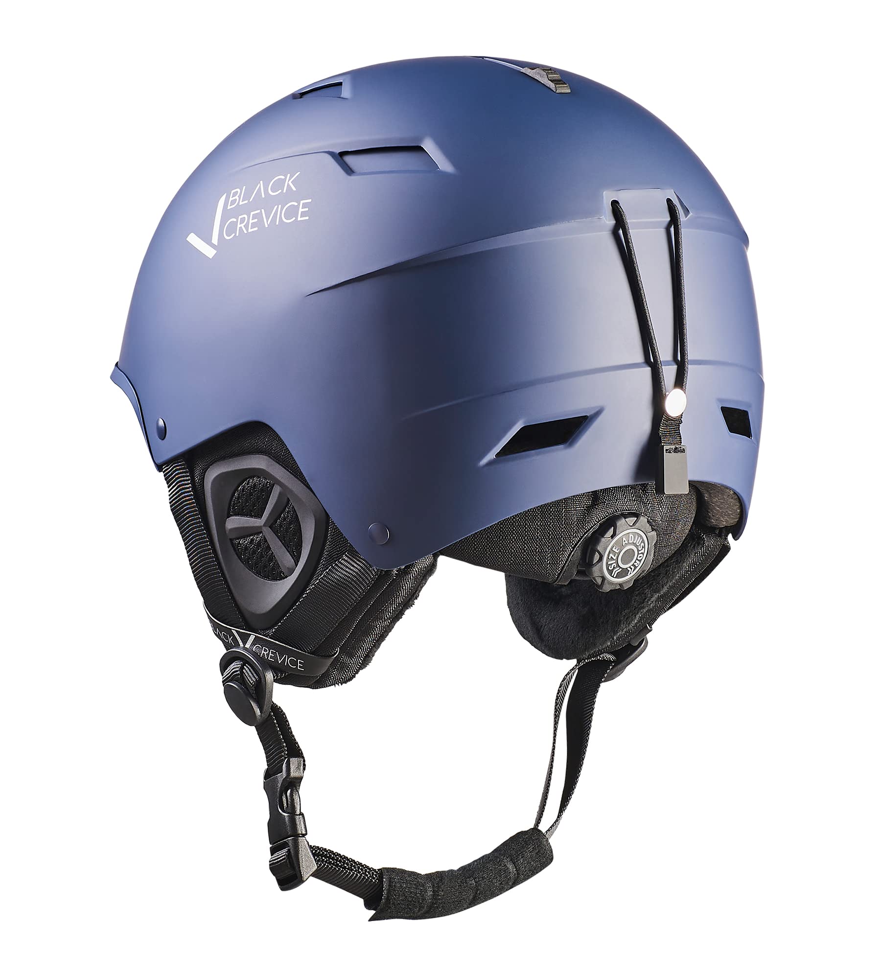 BLACK CREVICE Casco de esquí Gerlos I Casco de esquí Transpirable con Orificios de ventilación I Casco de esquí Unisex I Casco cómodo y Ajustable con sujeción para Gafas de esquí