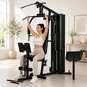 Estação De Musculação Completa Academia Casa Com 80kg De Carga E Leg Press Extensor