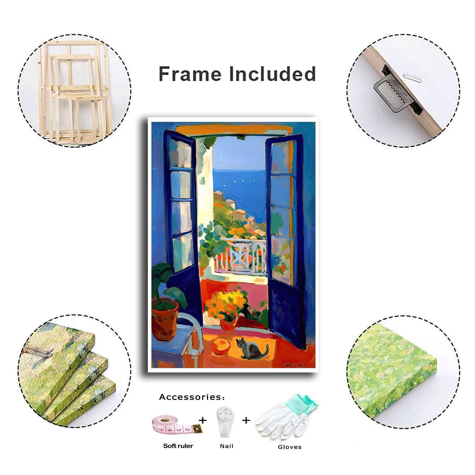 Amazon.com: HSCFWYLN Canvas Art Poster Henri Matisse Amalfi Coast