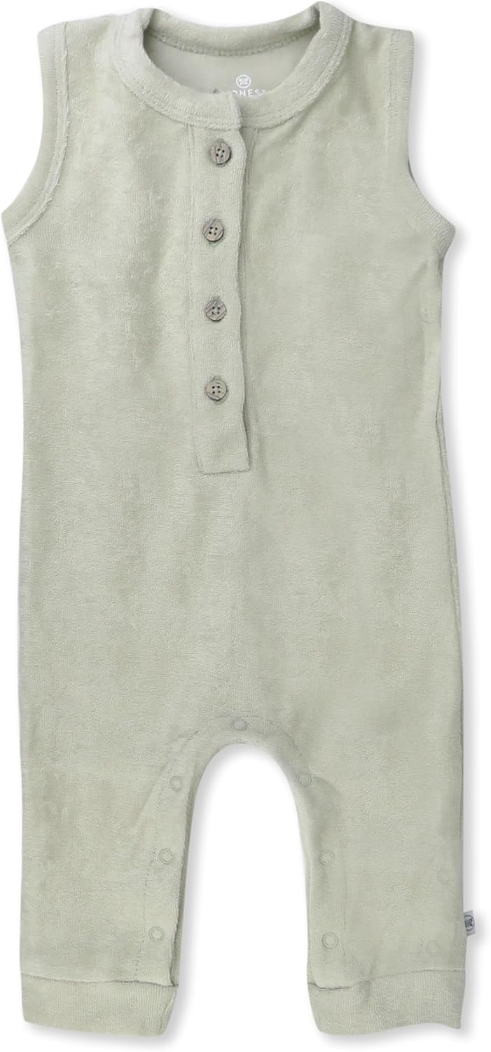 HonestBaby unisex-baby Terry Coverall Organic Cotton