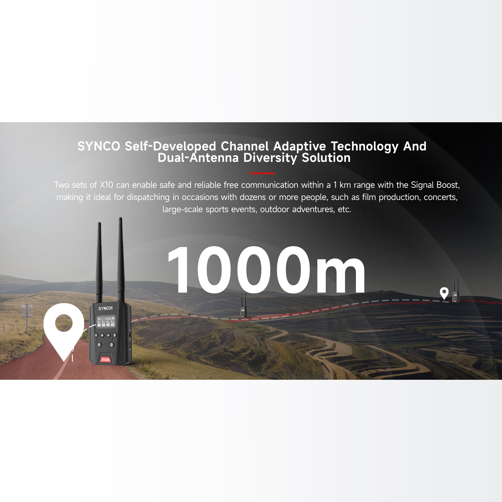 Amazon.com: SYNCO Xtalk Link Signal Booster with Master&Level 1