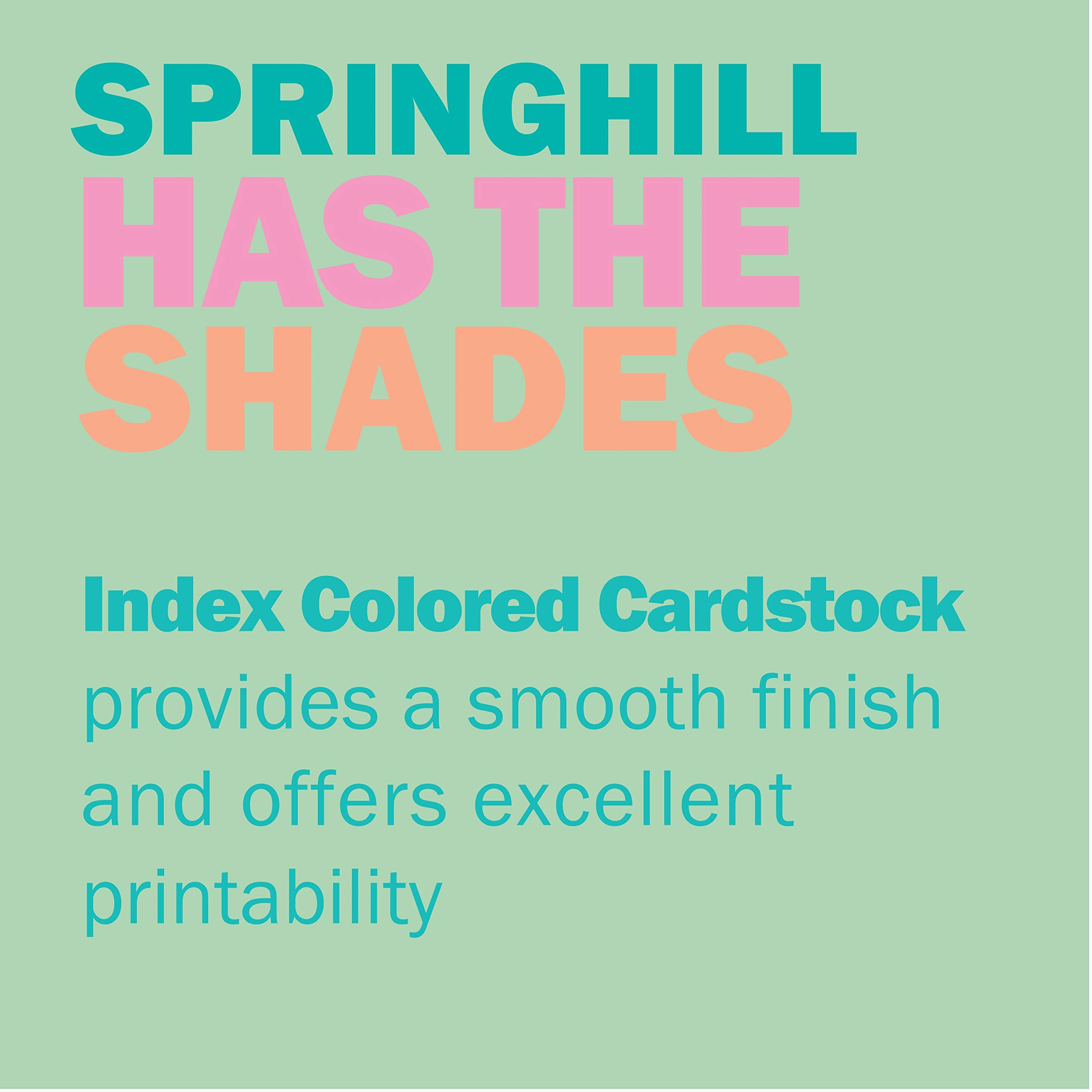Snapklik.com : Springhill 85” X 11” Buff Colored Cardstock Paper, 110lb ...