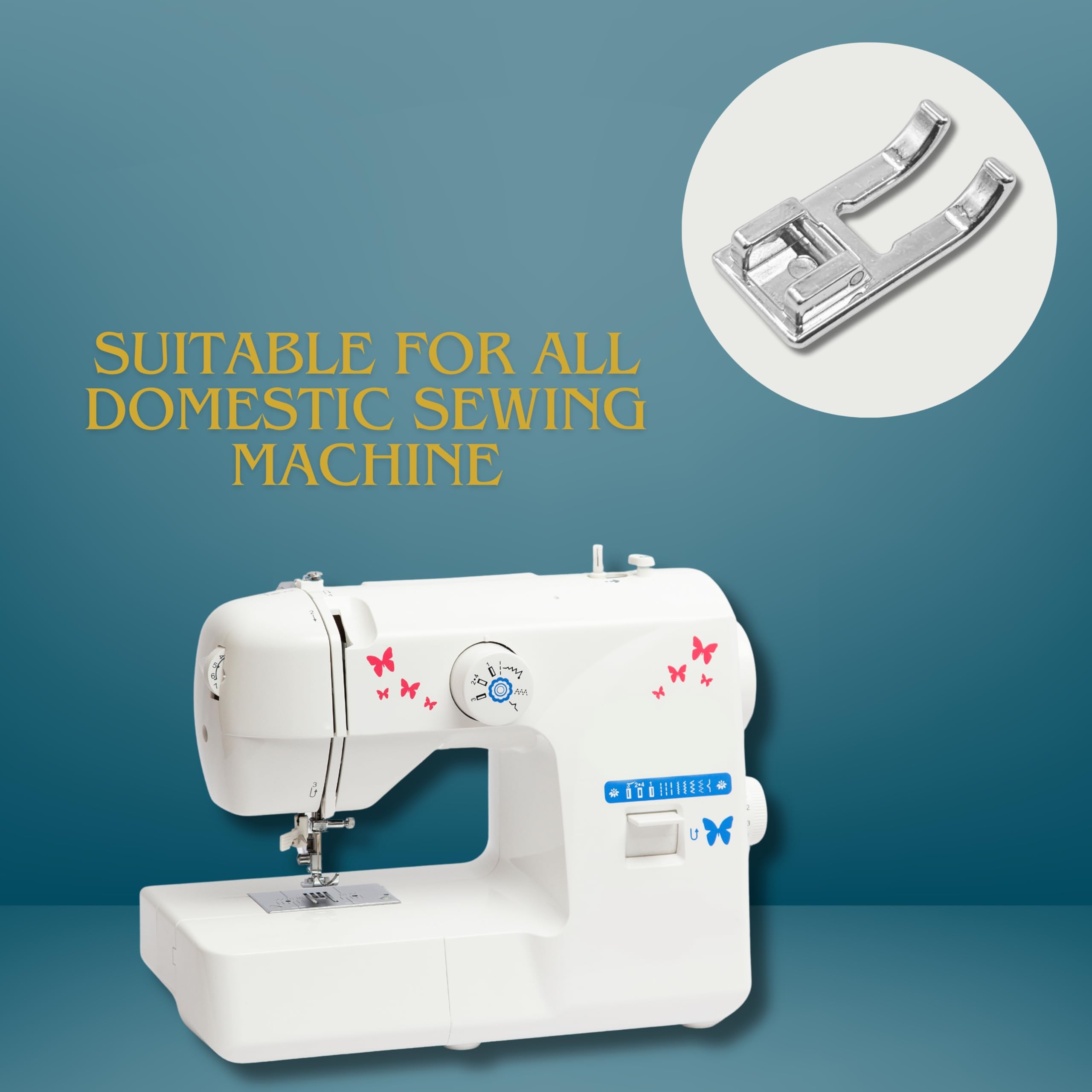 Zenith Open Toe Sewing Machine Presser Foot Fit for Most Low Shank Sewing Machines — Amazon image 4