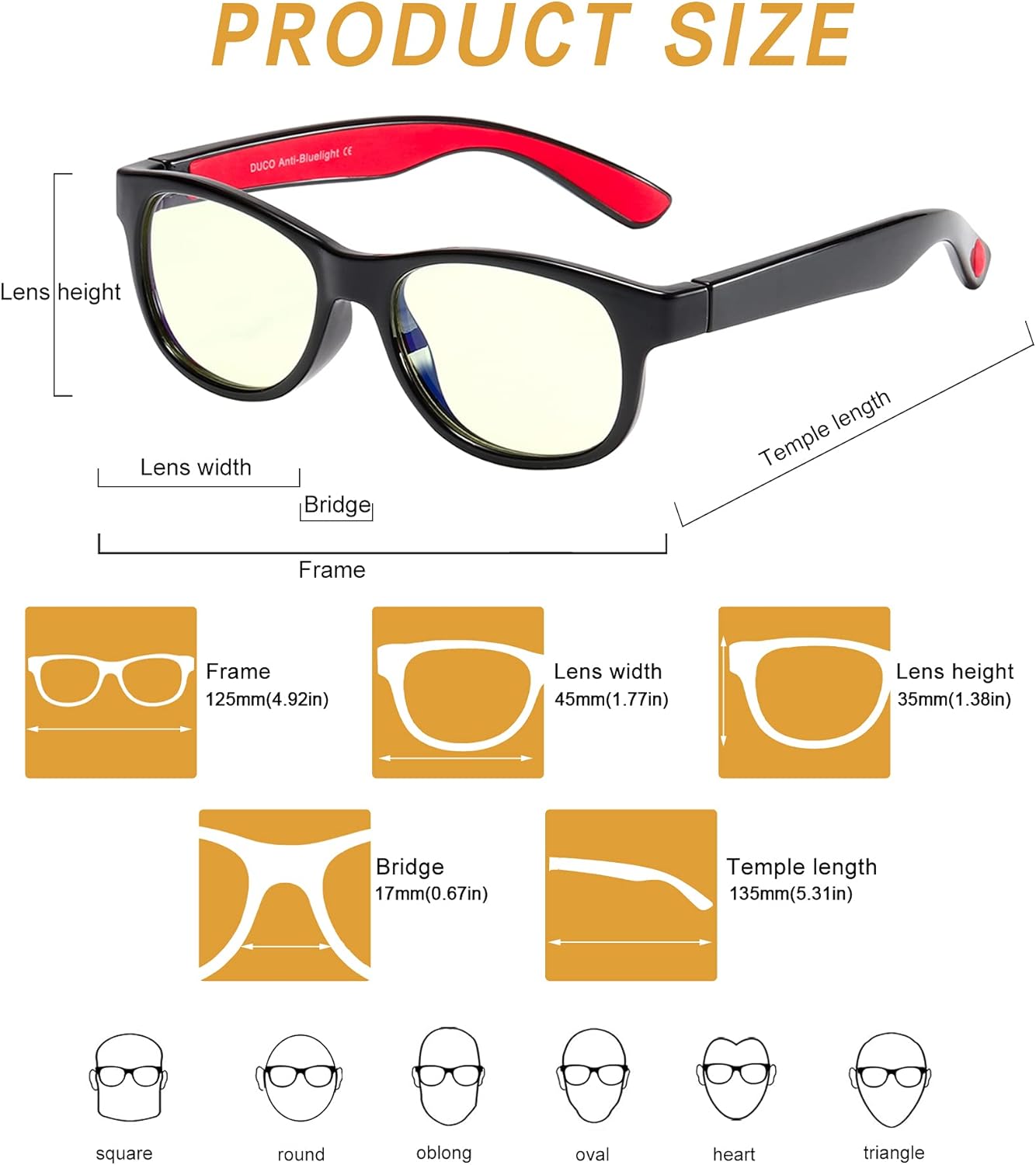 50% оƒƒ Dіѕсоunt DUCO Blue Light Glasses For Kids Boys Girls Blue Ray Blocking Glasses Cute Computer Gaming TV Glasses For Children K015