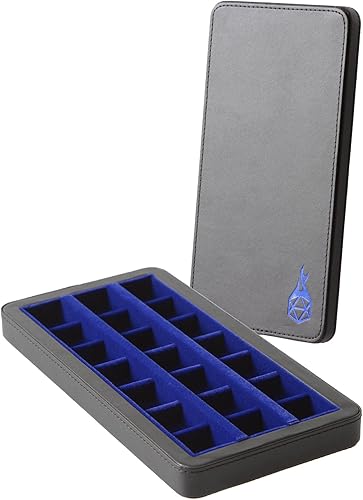 Miniatura 2 de Forged Dice Co. Reliquary - Estuche grande dividido para dados con bandeja de dados para juegos de dados poliédricos, 21 cámaras forradas de
