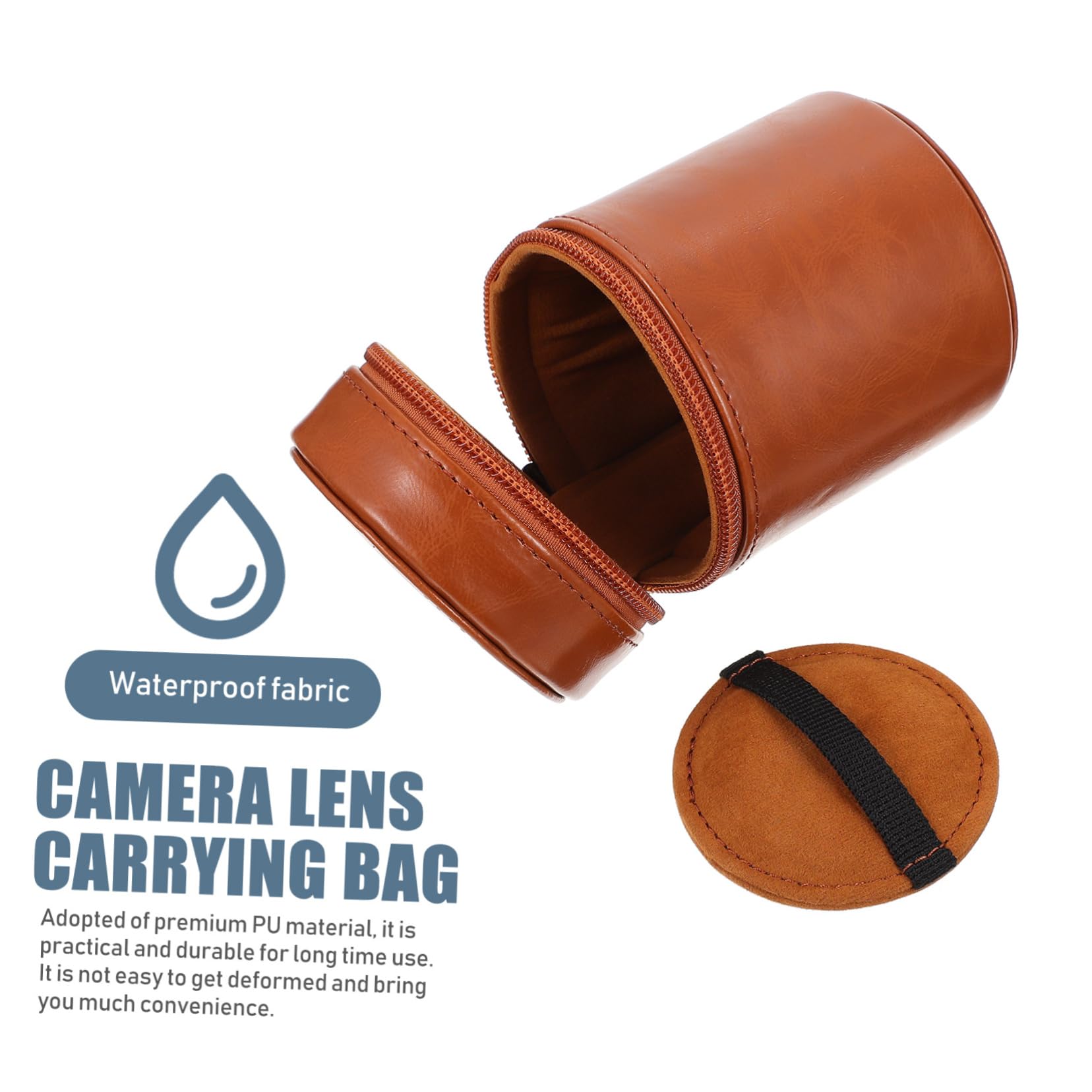 ABOOFAN Estuche Protector para Lentes de Cámara 2 Unidades a Prueba de Golpes para Guardar Lentes de Cámara para Viajes.