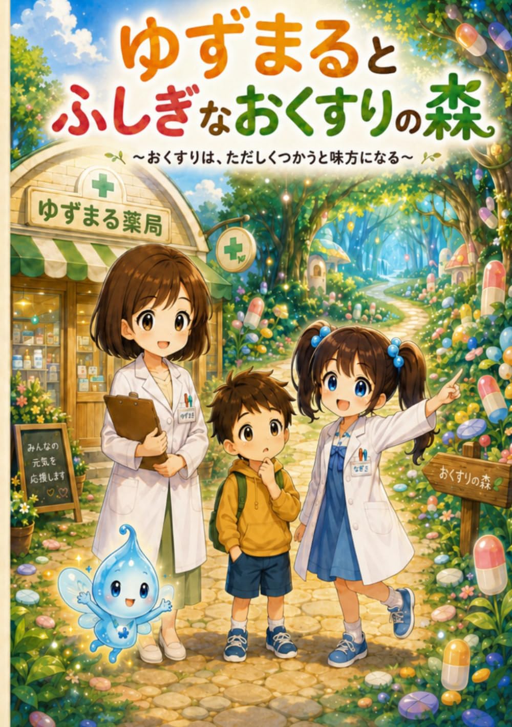 ゆずまるとふしぎなおくすりの森: 薬剤師が作った、子どもに薬の飲み方をやさしく伝える薬育絵本 (ゆずまる薬育絵本)