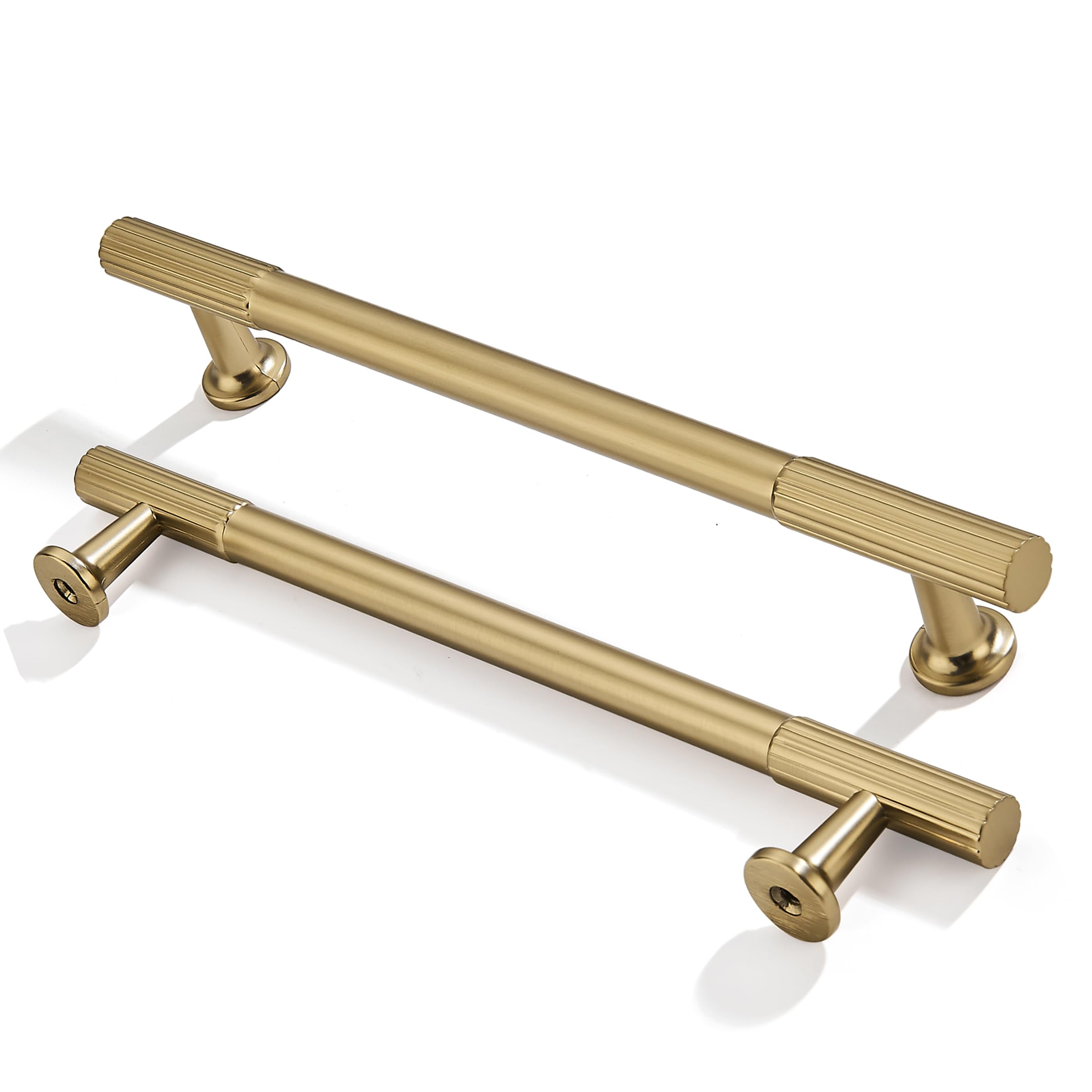 ZAUYX 2-Pack 6 Inch Hole Center Champagne Bronze Cabinet Pulls Solid Heavy Duty Cabinet Pull is Suitable for Drawers Dressers Handles Kitchens