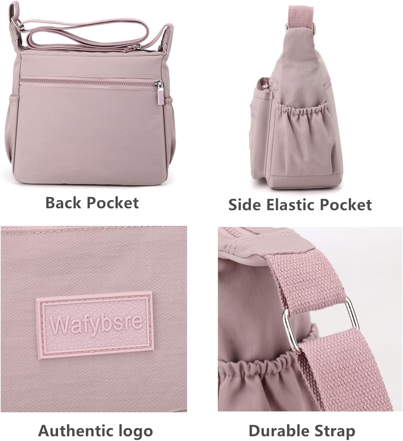 Handbags for Ladies Multi Pocket Purses for Women Messenger Shoulder Cross-body Bag - Image 3