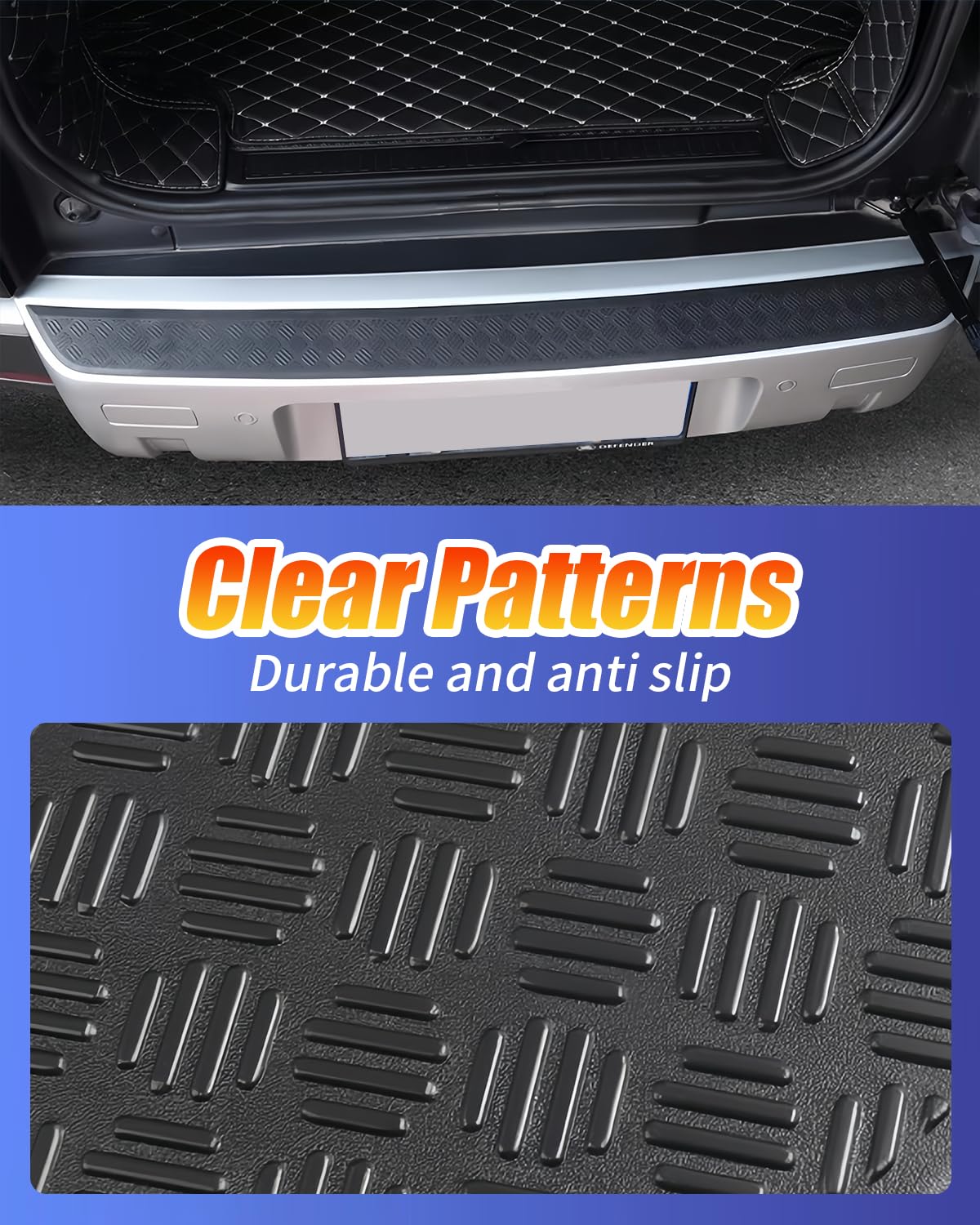 Funda Protectora antiarañazos Compatible con Land Rover Defender 90 110 130 2020-2025 Accesorios Exteriores (Parachoques Trasero)