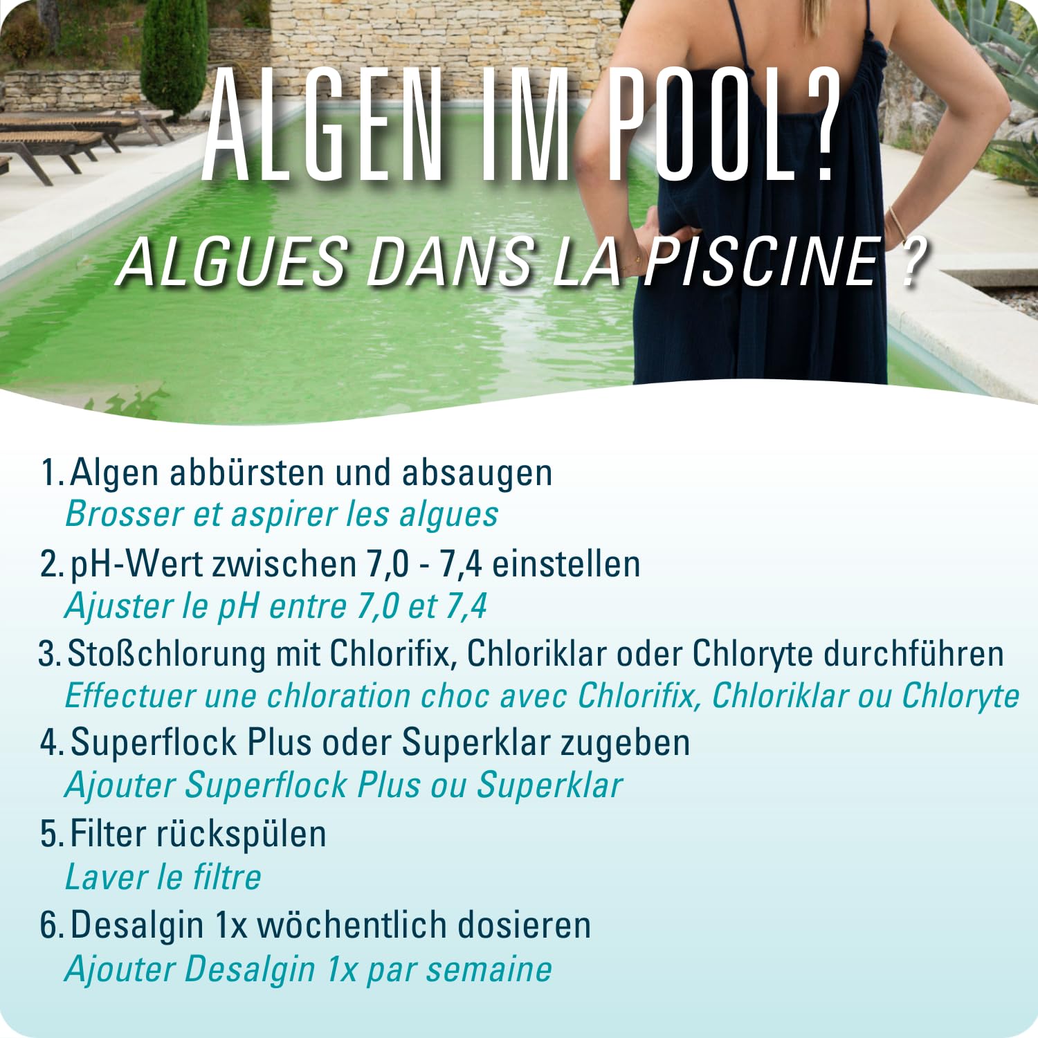 BAYROL Traitement Anti-algues Piscine desalgin 1l 2241112