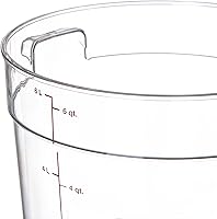 Vista 4 de Carlisle FoodService Products Storplus Recipiente redondo de almacenamiento de alimentos con diseño apilable para catering, buffets, restaurantes