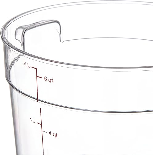 Miniatura 4 de Carlisle FoodService Products Storplus - Recipiente redondo para almacenamiento de alimentos con diseño apilable para catering, bufés, restaurantes,