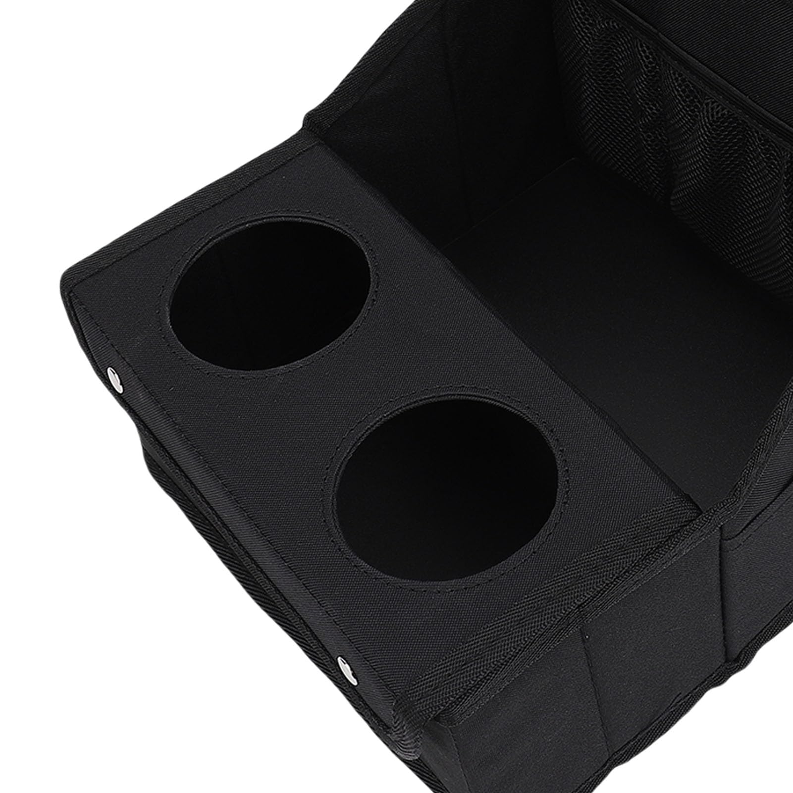 Organiseur de siège de voiture avec grand espace de rangement et porte-gobelets pour siège arrière ou avant, tissu Oxford imperméable, 41 x 22 x 20 cm