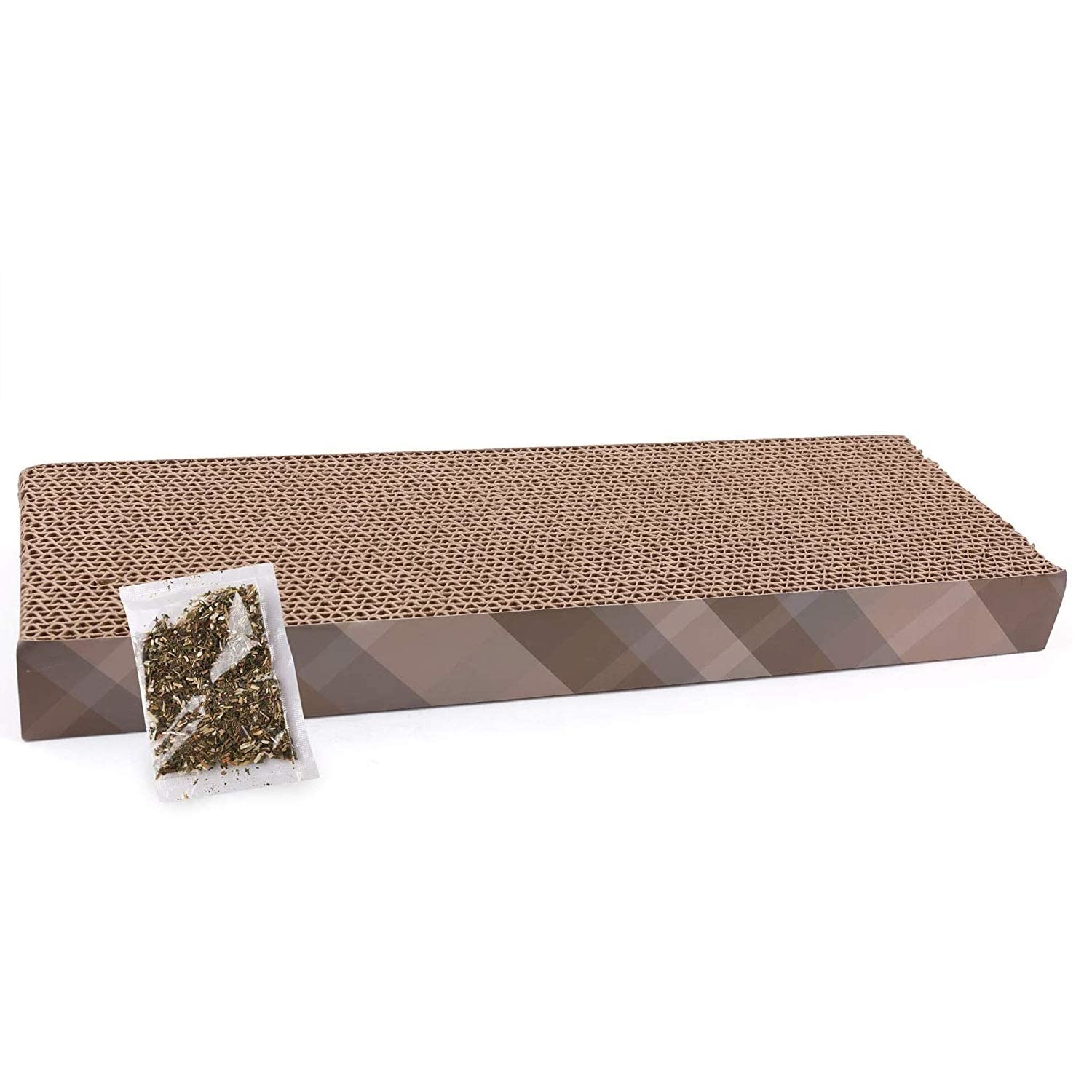 PAWISE Cat Scratcher Pad, Wide Corrugated Cat Scratching Cardboard, Cat Scratch Sofa Bed Lounge, Catnip Included (B0CTQVDMFW) Amazon Price History, Amazon Price Tracker
