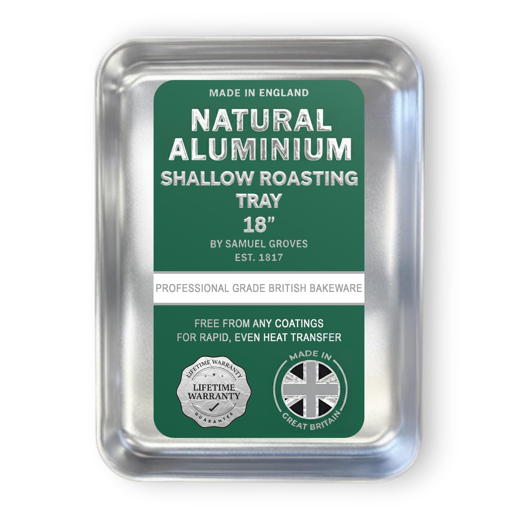 Aluminium Baking Tray Heavy Duty Oven Roasting Dish Catering 470x 356x 38mm deep