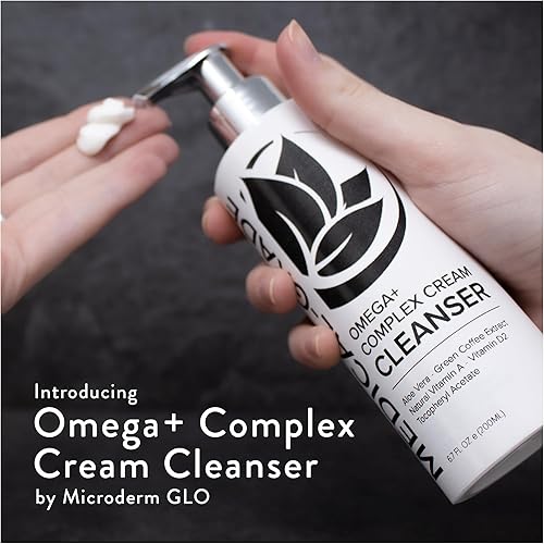 Miniatura 2 de Microderm GLO Omega+ Complex Cream Limpiador facial, lavado facial diario y removedor de maquillaje, todo tipo de piel, Omega 3 y 6, retinilo,