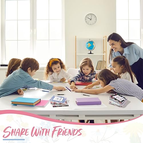 Miniatura 6 de Yeaqee Juego de 72 bolígrafos inspiradores, bloc de notas, con cita motivacional, bolígrafos pequeños, mini diarios de profesores, regalos para