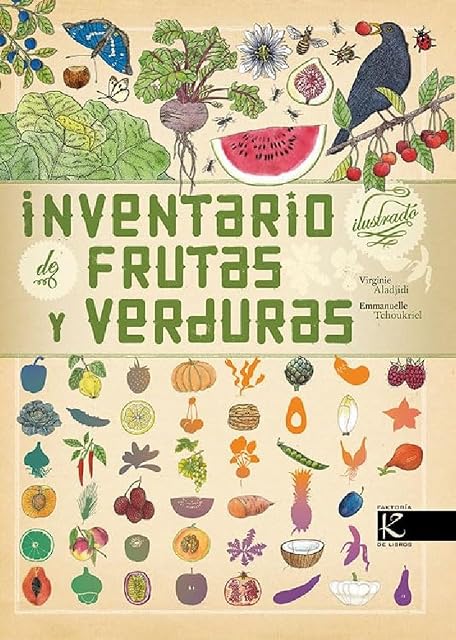 Portada de Inventario ilustrado de frutas y verduras