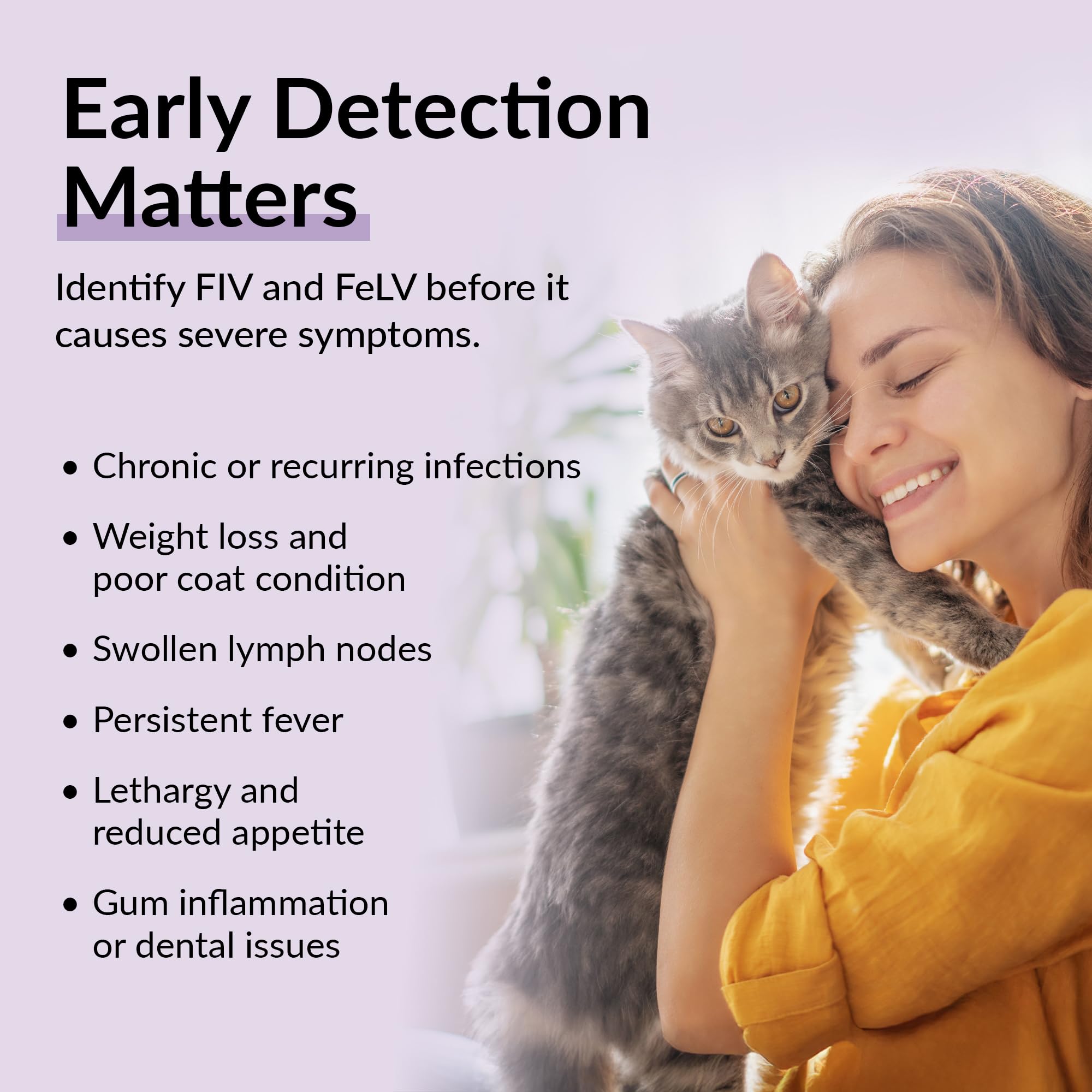 getTested Virus-Kombotest für Katzen (FIV und FeLV), Heimtest, Schnell-Antigen-Testkit für Kätzchen und Katzen, einfache Blutscreening-Lösung, schnelle und genaue Ergebnisse in 10 Minuten