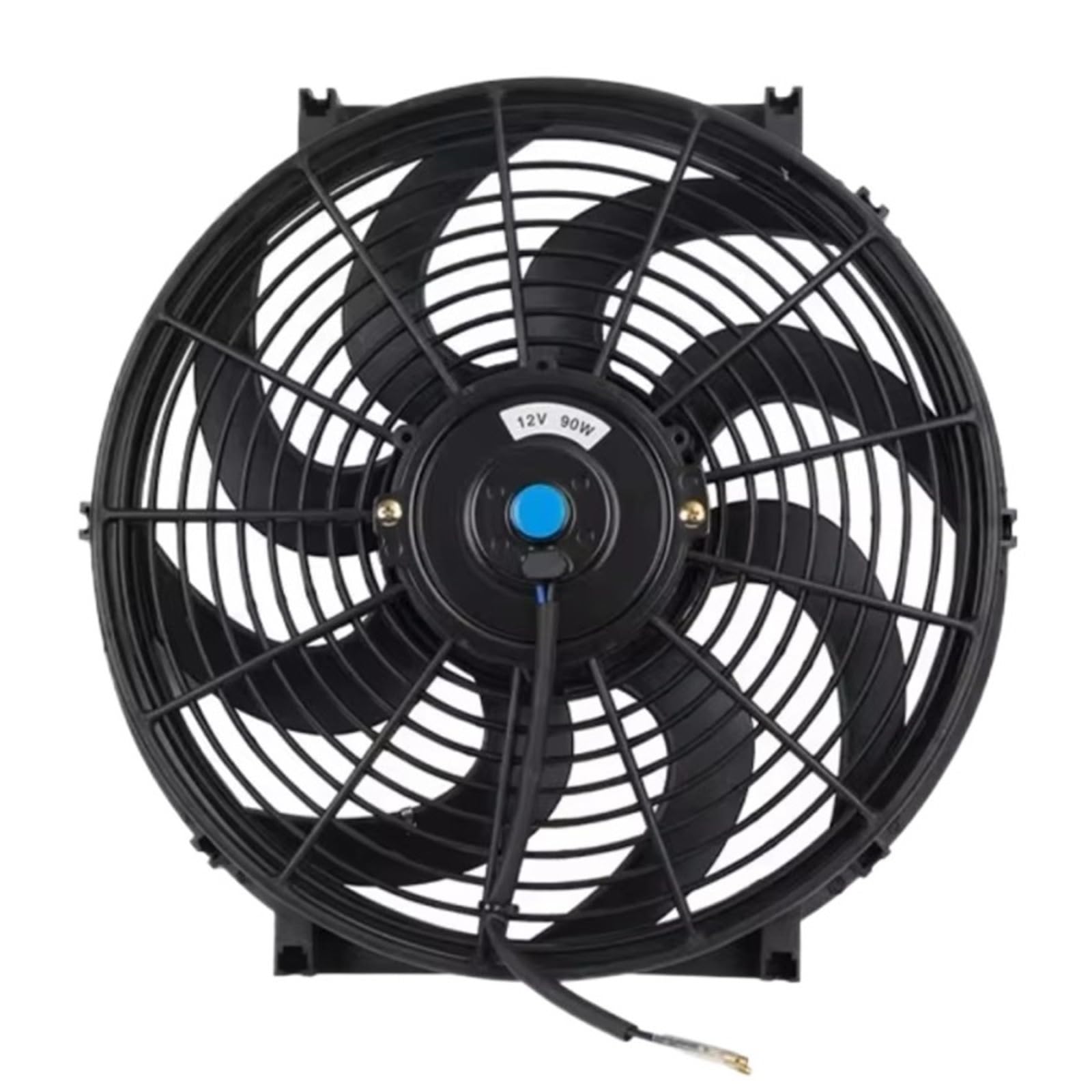 Ventilador Motor Universal 7/9/10/12/14/16 Pulgadas 12V 80W 2100RPM Aire Electrónico Ventilador De Refrigeración De Radiador Hoja Kit De Refrigeración Eléctrica(A-7inch-10 blades)
