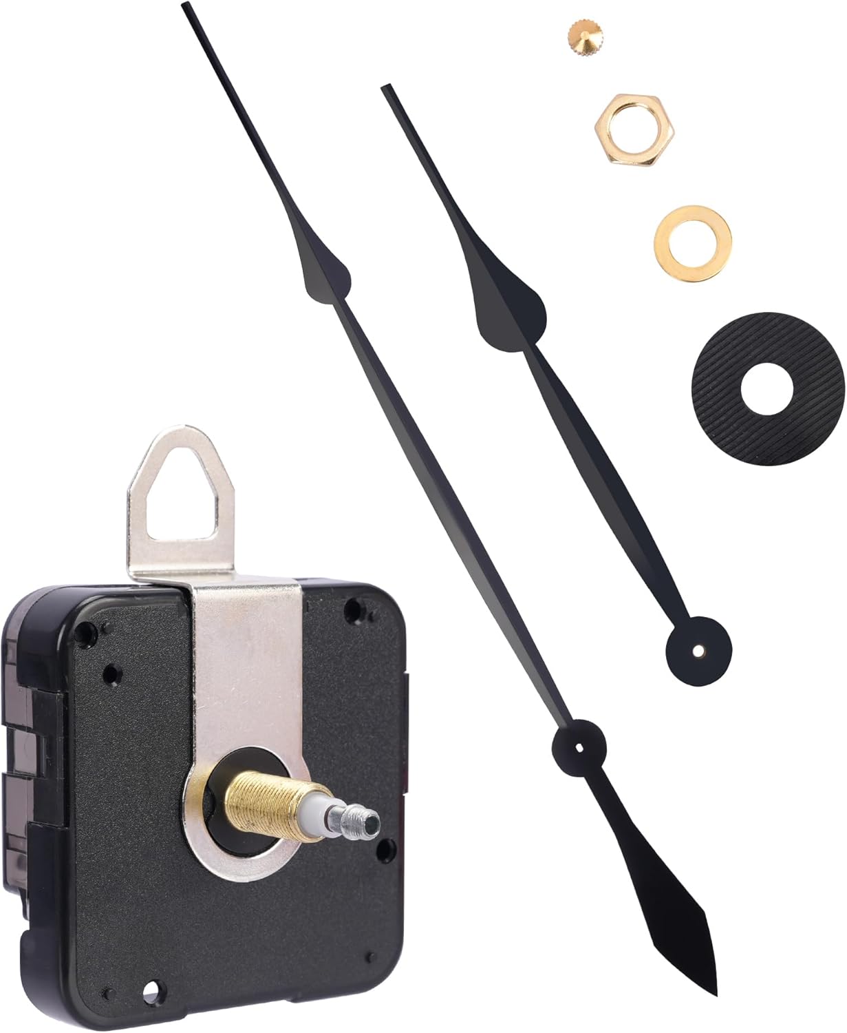 ( incomplete) High Torque Clock Movement with 17.7\" Clock Hands – Large Wall Clock Motor Replacement for 36\" to 50\" DIY Clocks – Battery-Operated, Clock Mechanism Kit Total Shaft: 15/16 inch