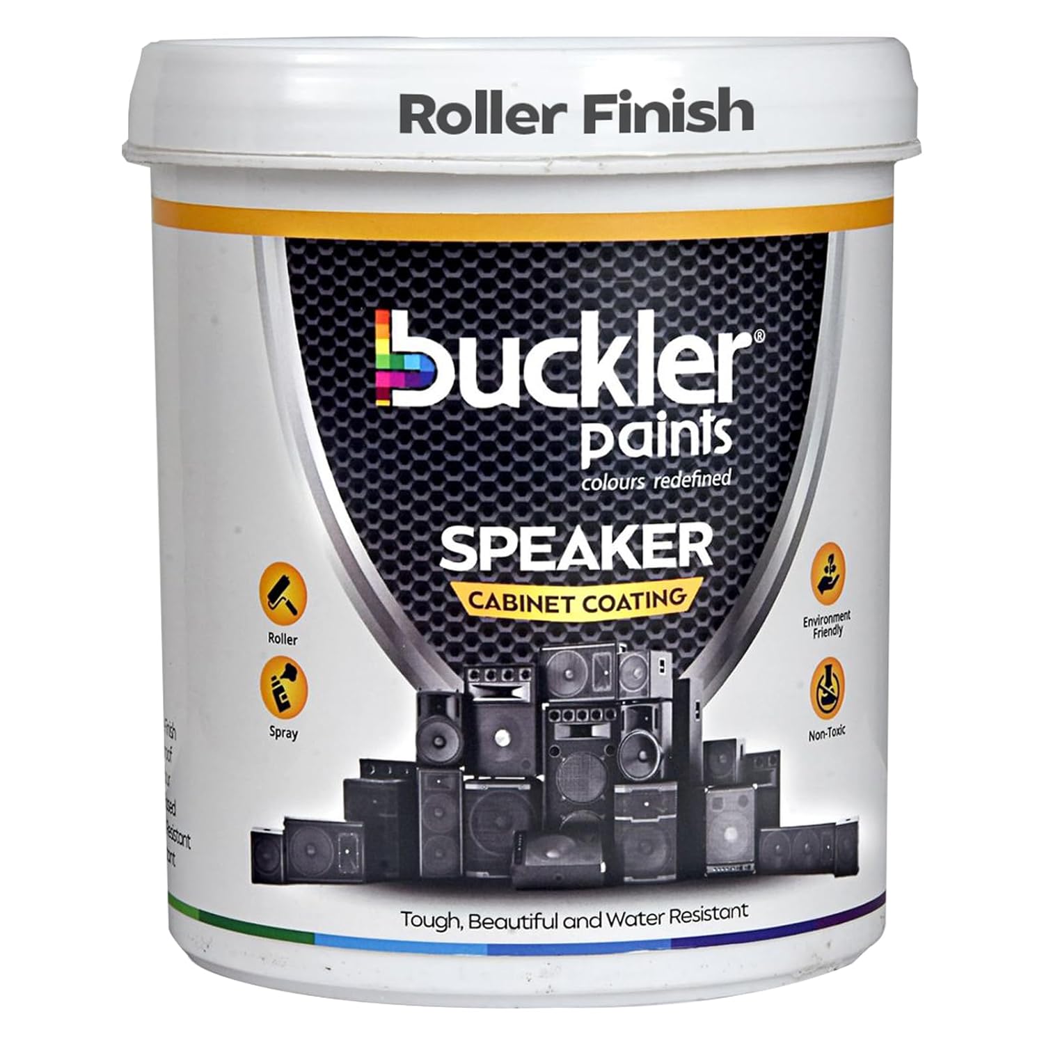BUCKLER SPEAKER COATING BLACK ROLLER FINISH 1KG Amazon.in