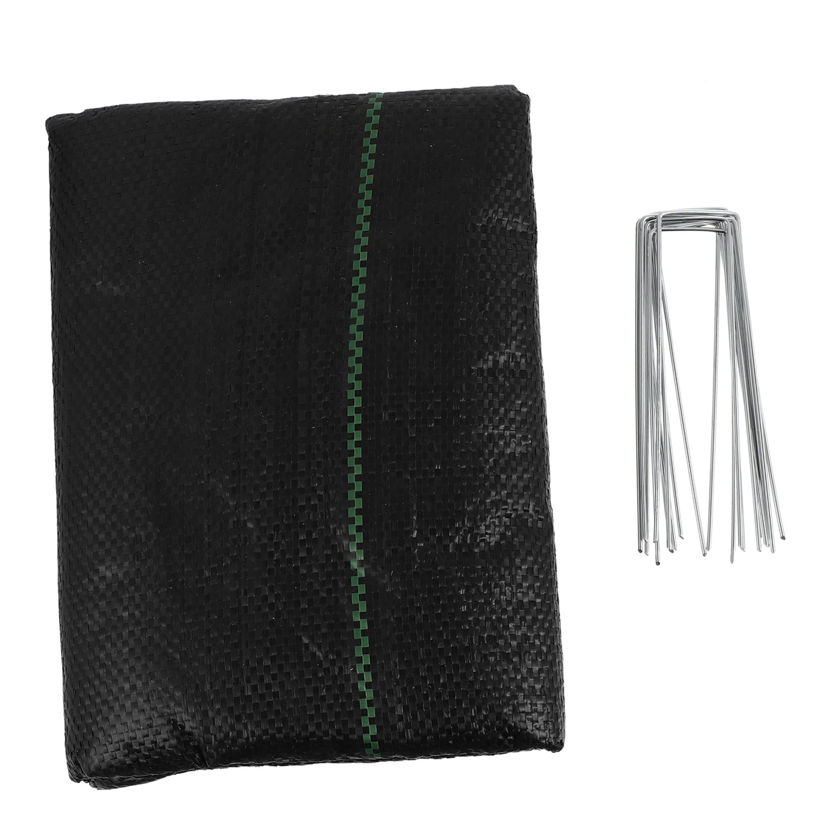 SEWACC Lona Protectora para Jardín con 10 Estacas de Fijación, PP Negro