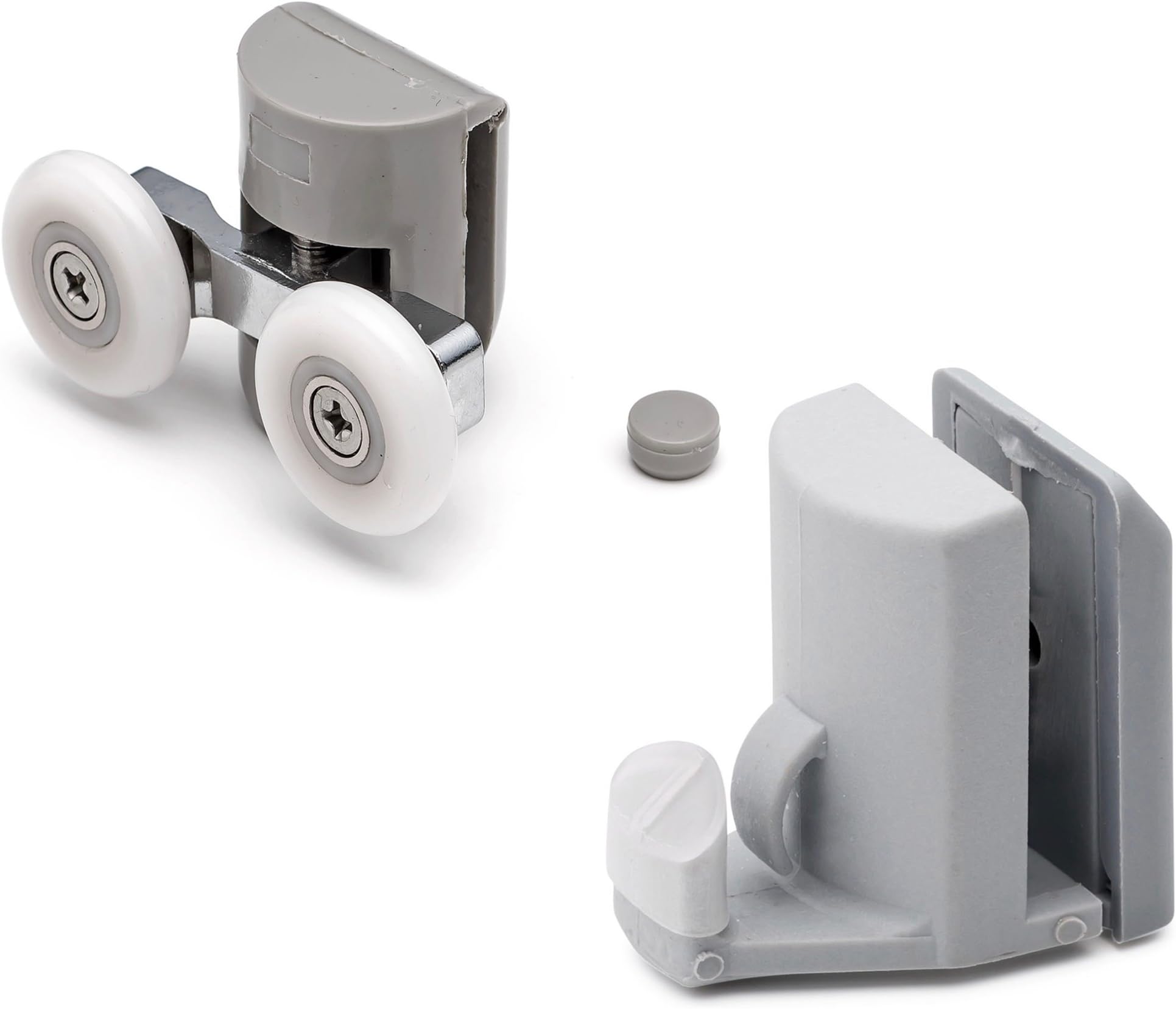 Set of 4 Shower Door Rollers/Runners/Hooks/Guides 22mm Wheels Diameter L003-L082
