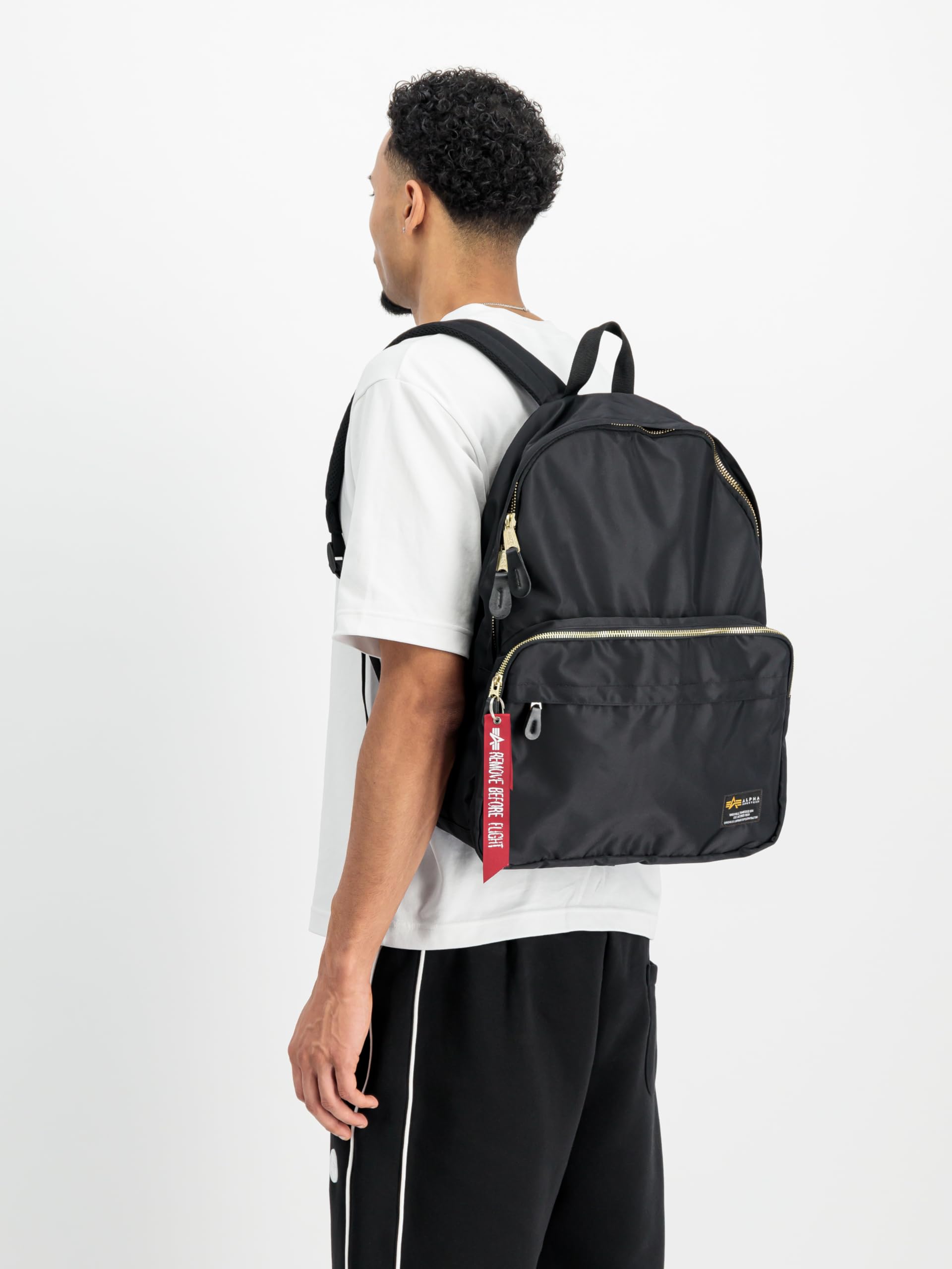 Alpha Industries Uniseks Crew 18L Plecak Black