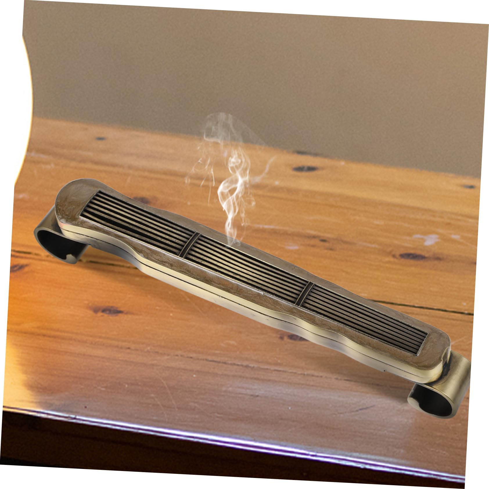 Porta Incenso in Lega di Zinco Oro, Design Classico per Casa