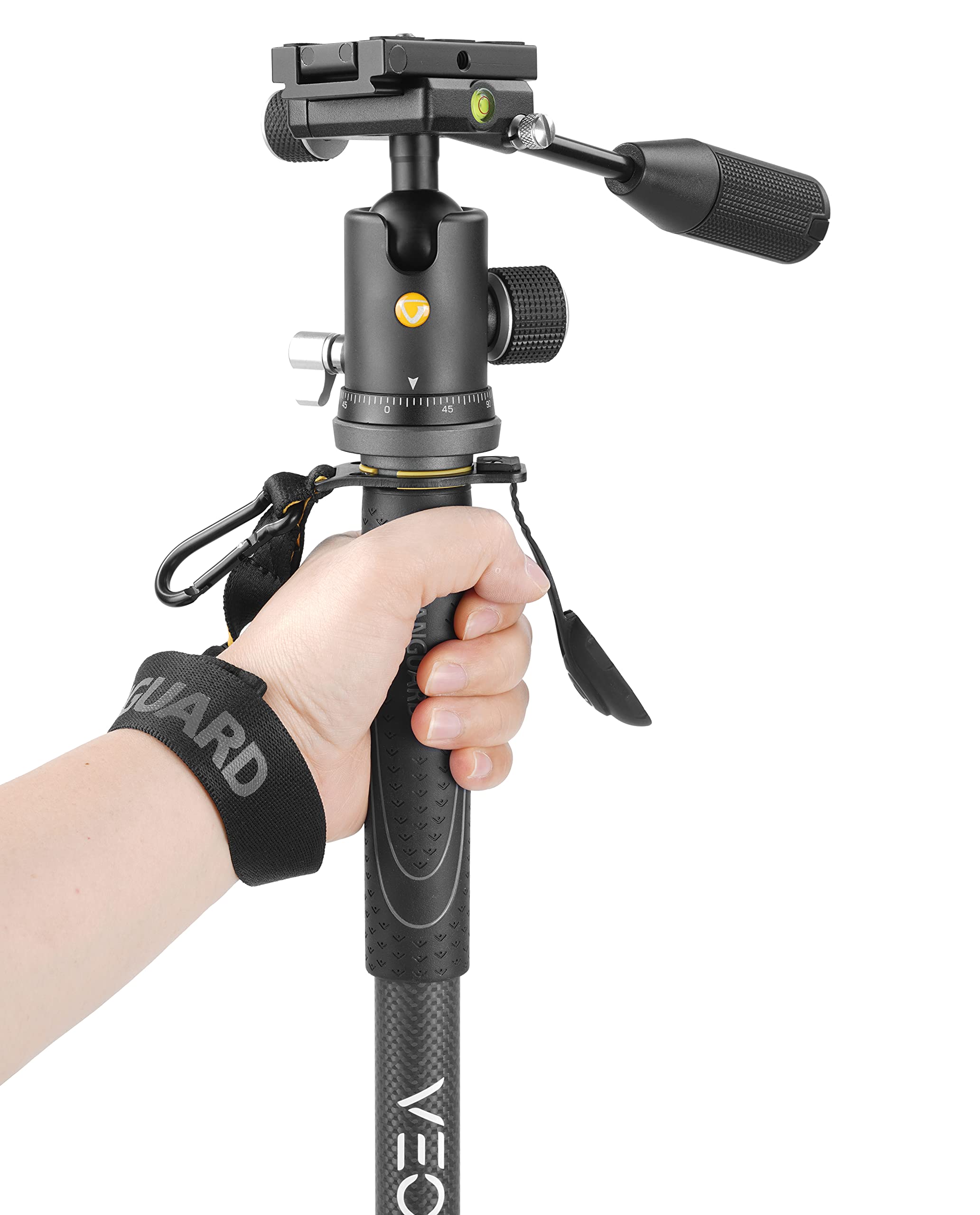Vanguard Veo 2S CM-264TBP120T - Monopie para cámara réflex de Carbono con retráctil rótula Bola