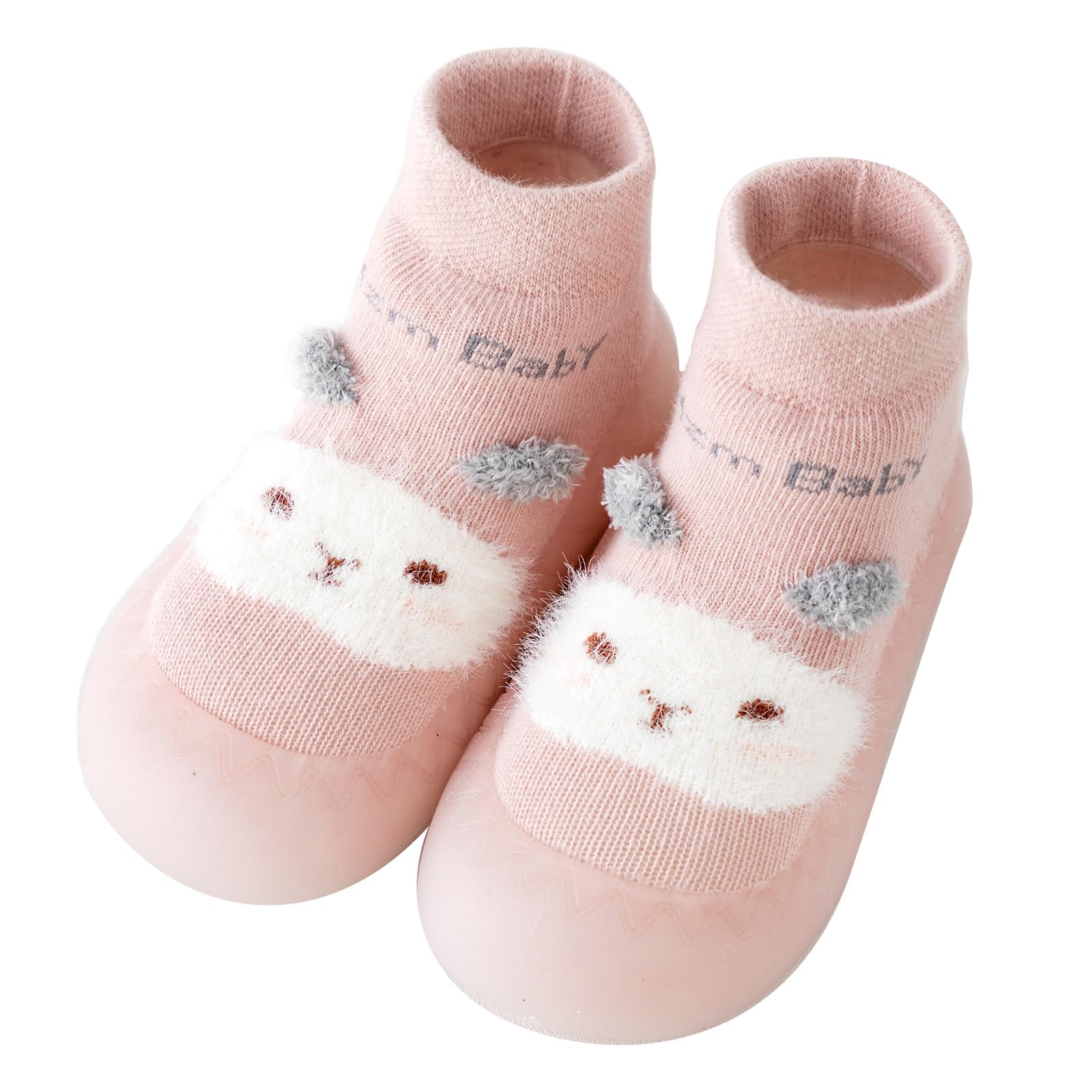 Baby Girls Boys First Walking Shoes Anti Slip Slippers Socks Barefoot Shoes Toddler Infant Non Slip Sole Shoes Breathable