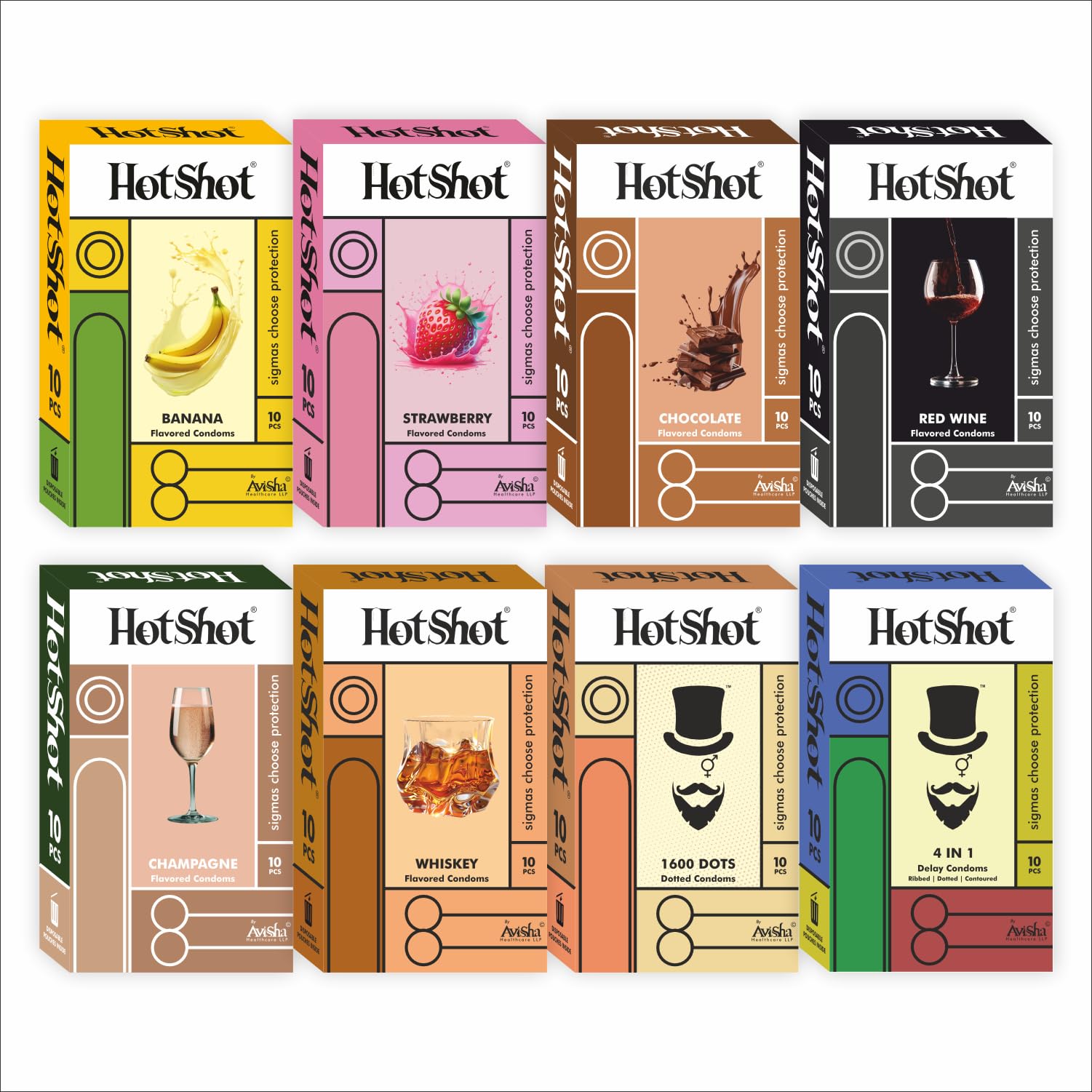 HOTSHOT Condom Honeymoon Pack - Flavored, Ribbed & Dotted, Contoured Fit, Extra Time Delay, Thin and Smooth (80 Pieces)-picture-17