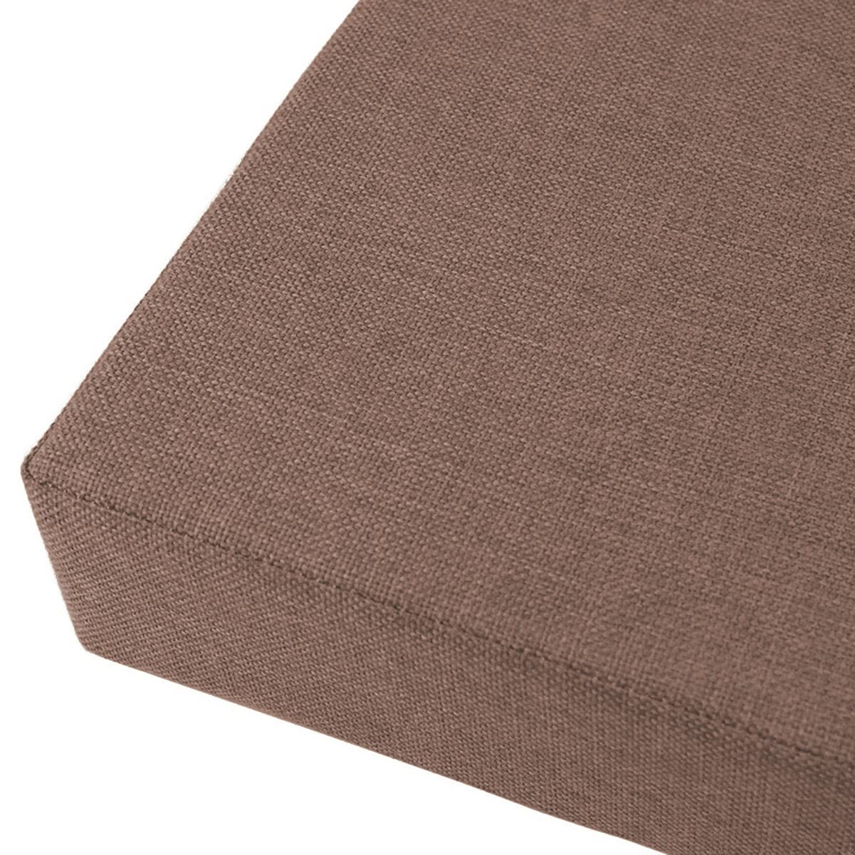 Gruba poduszka na ławkę ogrodową do użytku na zewnątrz, 100 x 35 x 3 cm, na krzesła 2/3-osobowe, wygodna poduszka do jadalni/tarasu, kolor: brązowy, idealna do użytku wewnątrz i na zewnątrz