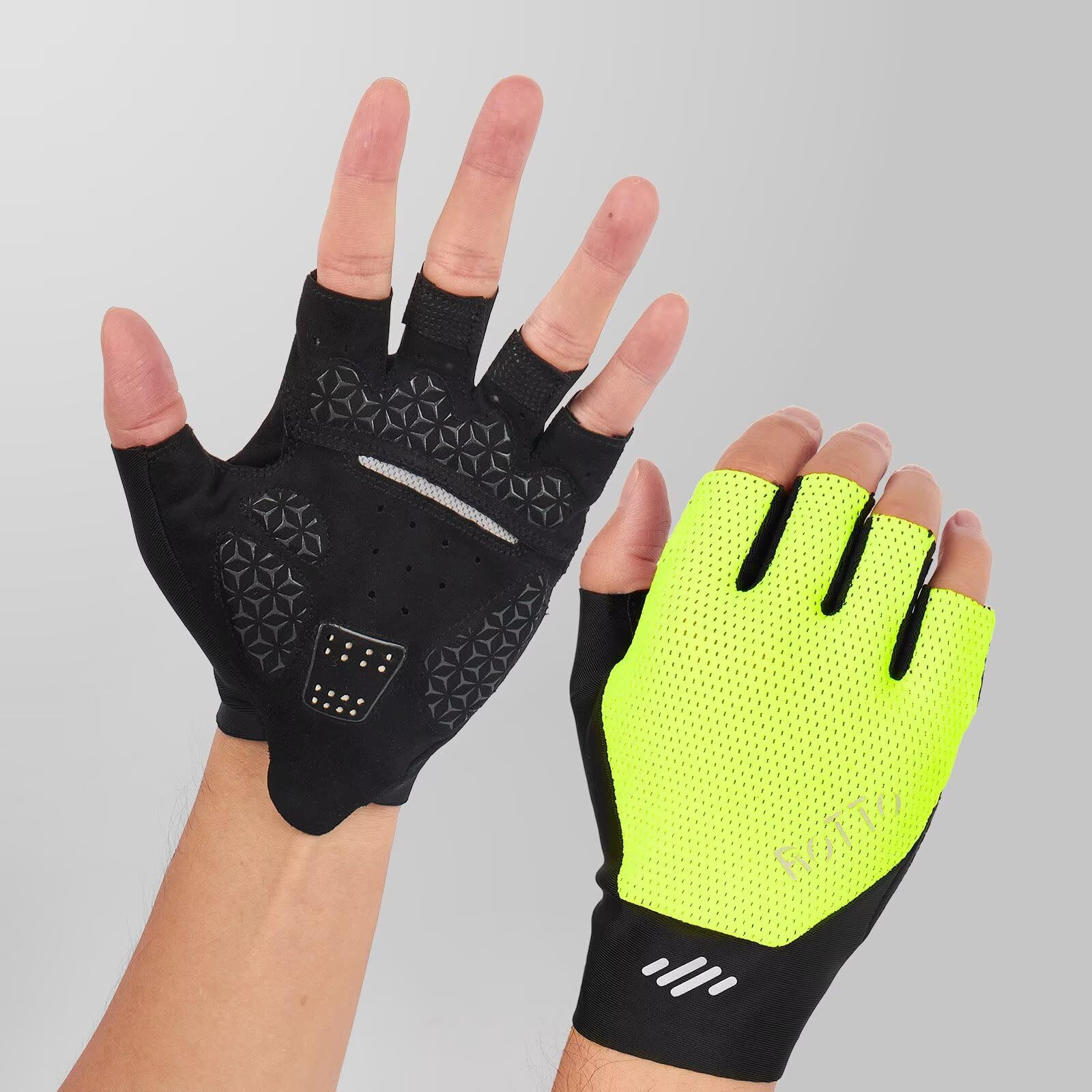 ROTTO Gants de Cyclisme Hommes sans Doigts Rembourrés Vélo Route Montagne