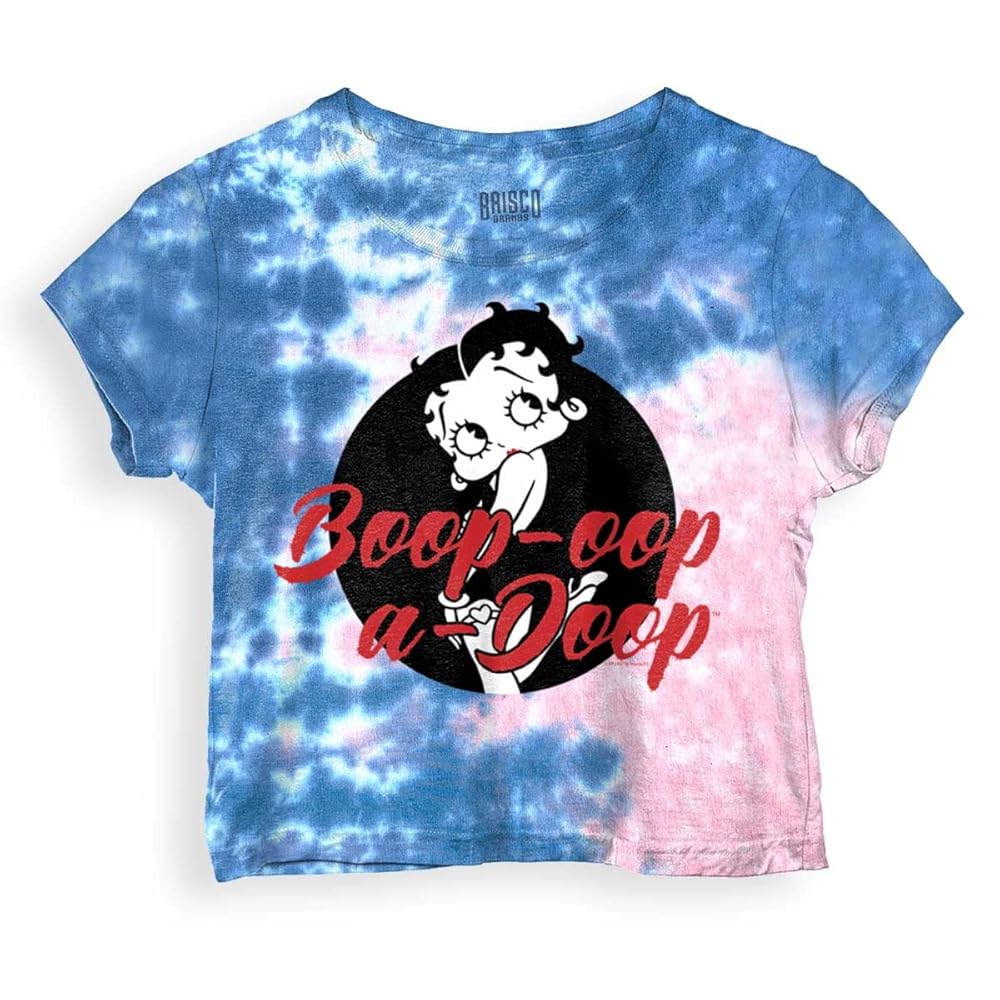 Betty Boop OOP a Doop Cute Cartoon Womens Crop Top Cloud Tee