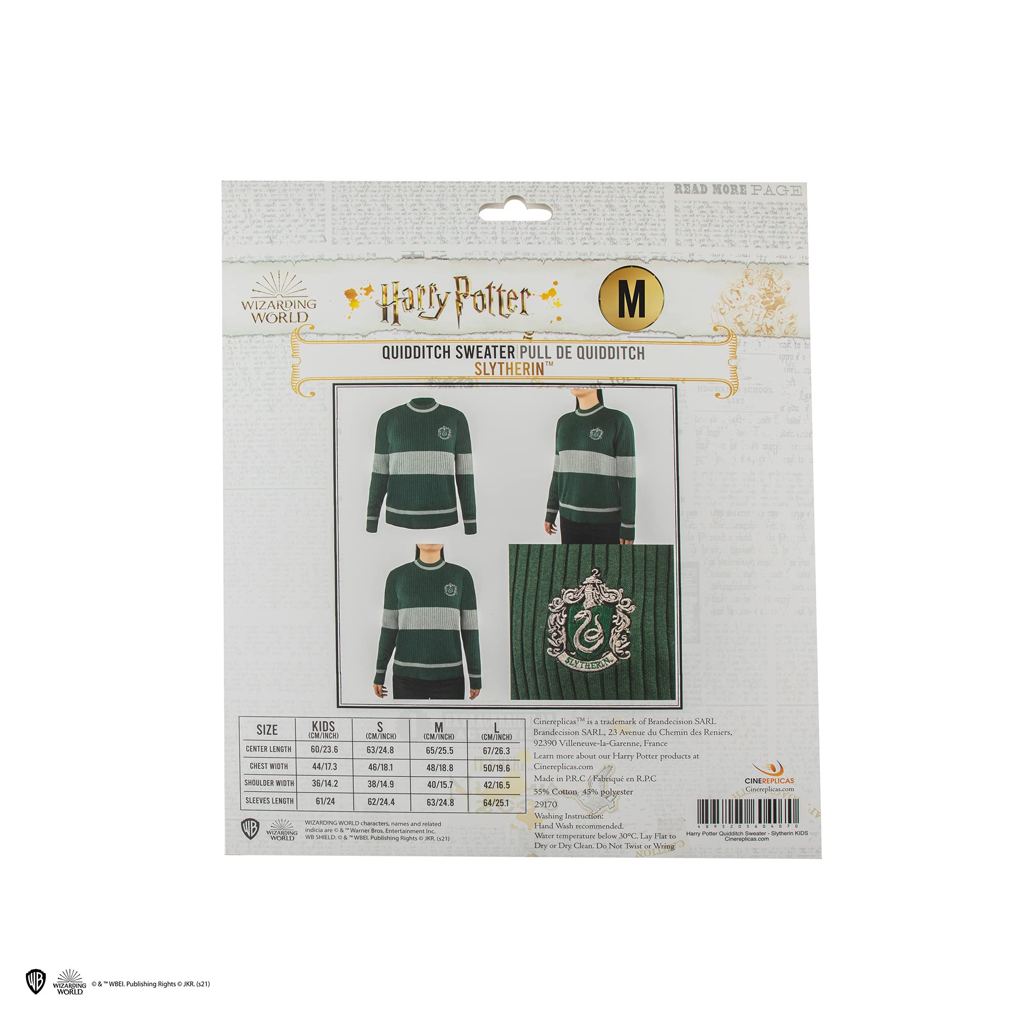 Cinereplicas Harry Potter - Quidditch Tröja - Officiellt Licensierad