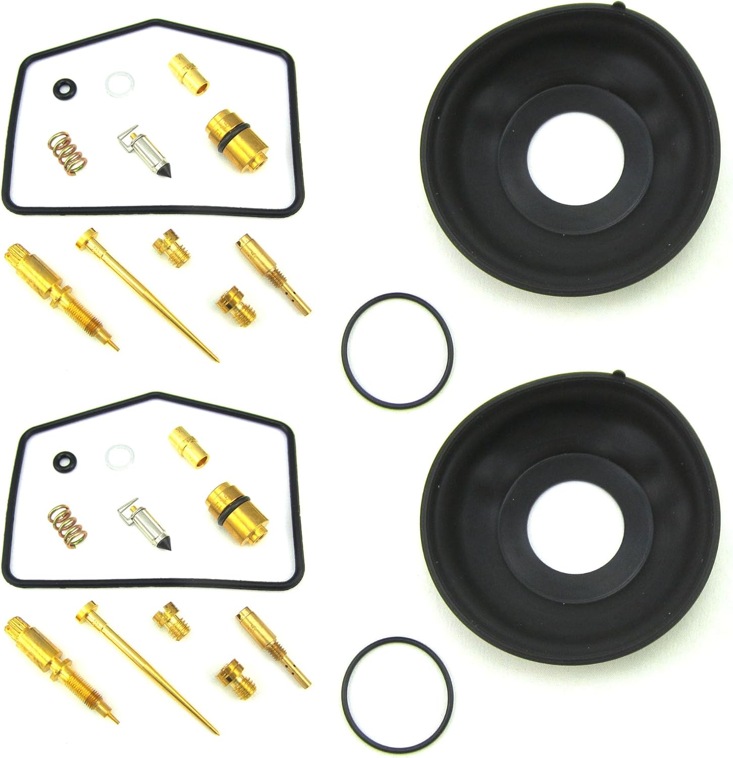 Set of 2 Carburetor Rebuild Kit for CJ360 CB360 CL360 SLIDE DIAPHRAGM Jets for KH-0142 for 16022-369-004