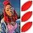 Hbegant Springy Afro Twist Hair 16 Inch 3 Packs, Marley Twist Braiding Hair Pre separated Afro Twist Hair for Faux Locs Afro Spring Twist Hair Extensions (16 Inch (Pack of 3), Red)