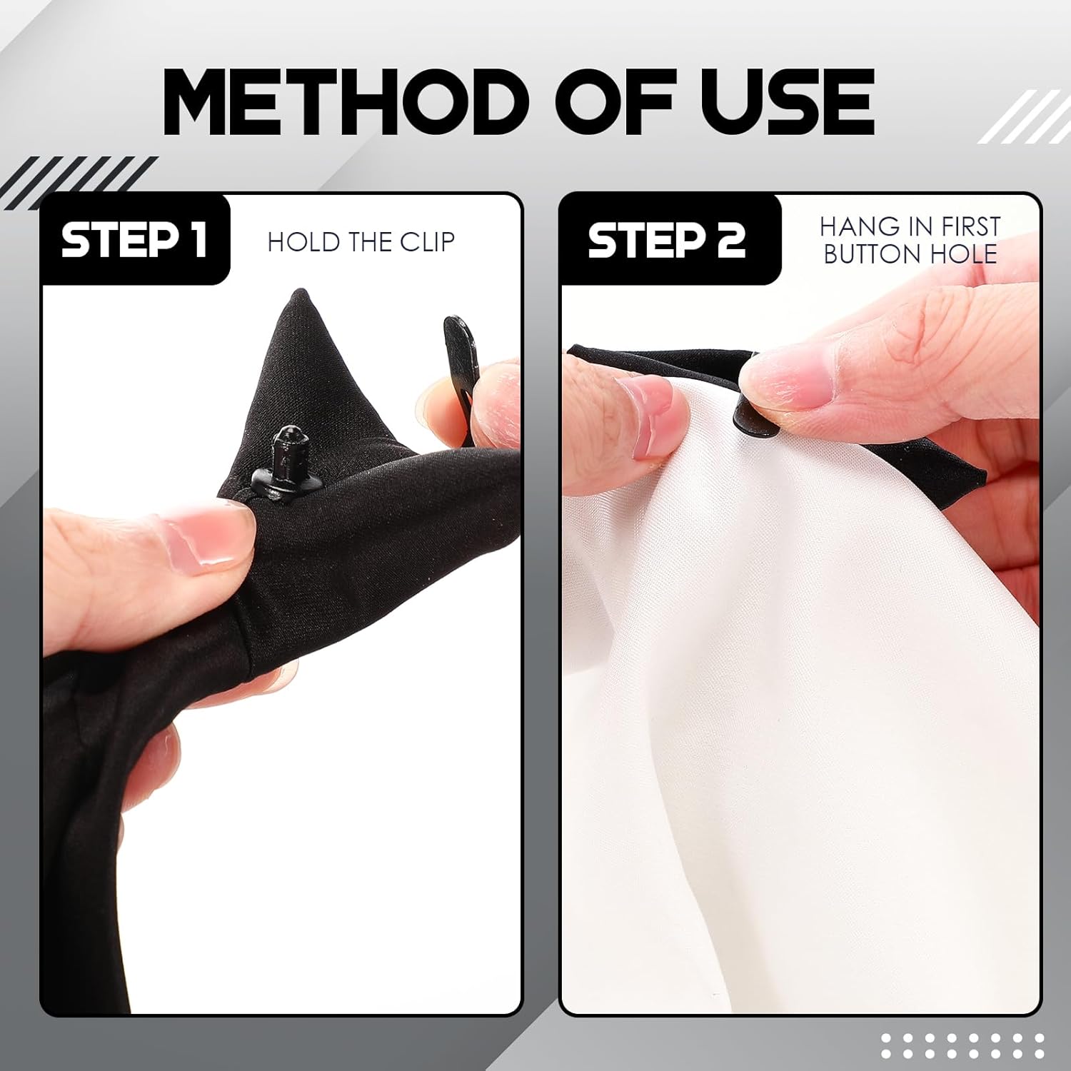 Janmercy Clip on Tie for Men 20 inch Solid Skinny Formal Neck Tie Pretied for Office School Wedding Business Uniforms